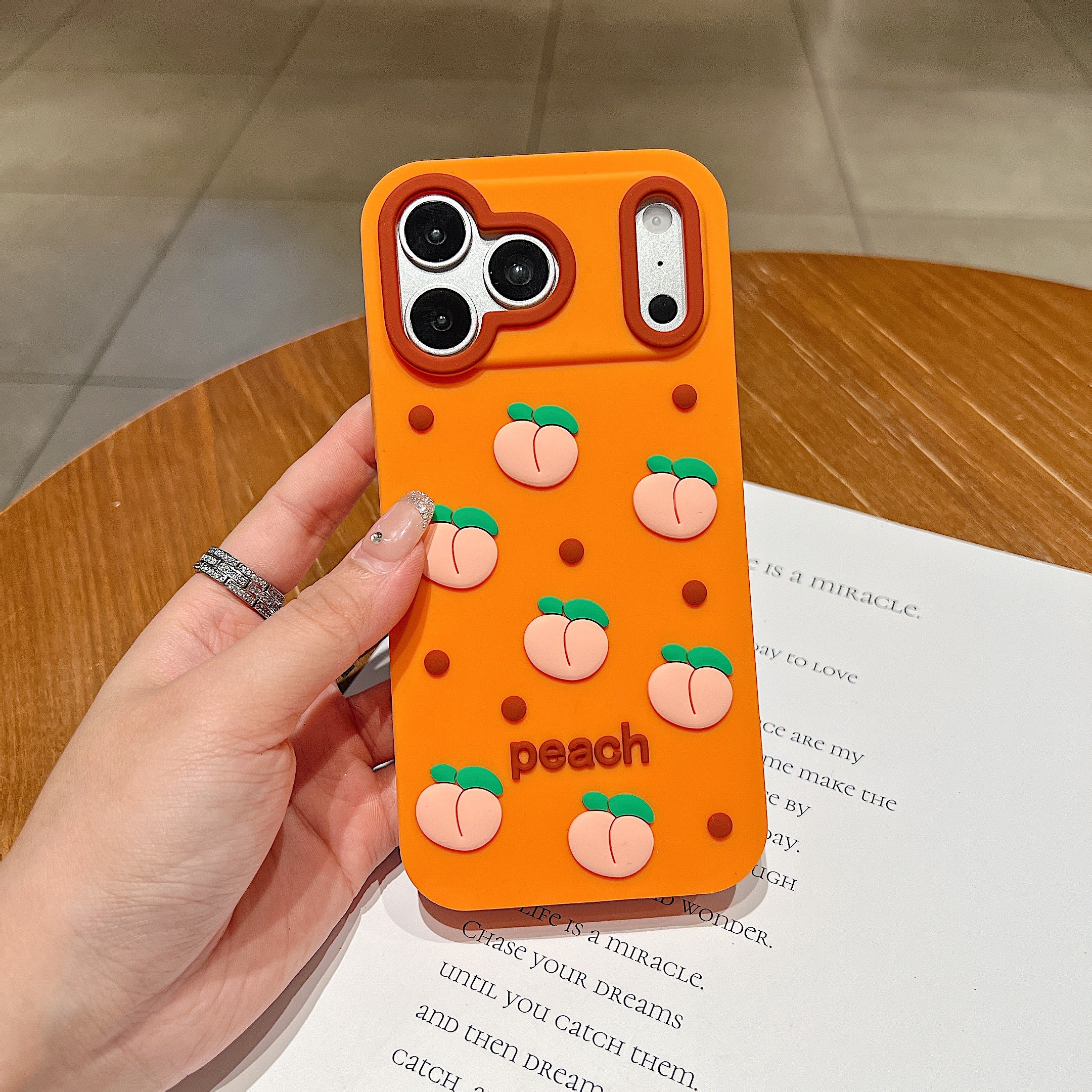 Juicy Peach Silicone Designer Cover