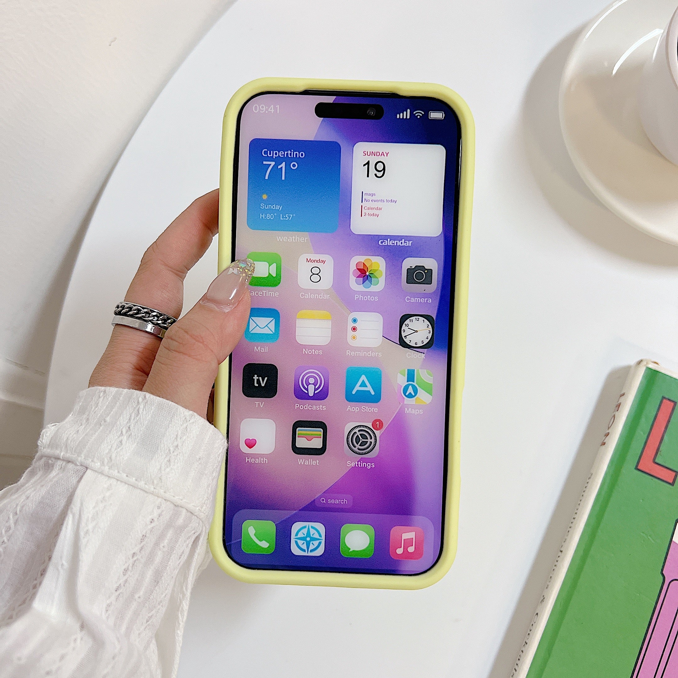 3D Green Clover 'Lucky & Nice' Cute Cartoon Design Silicone Phone Case
