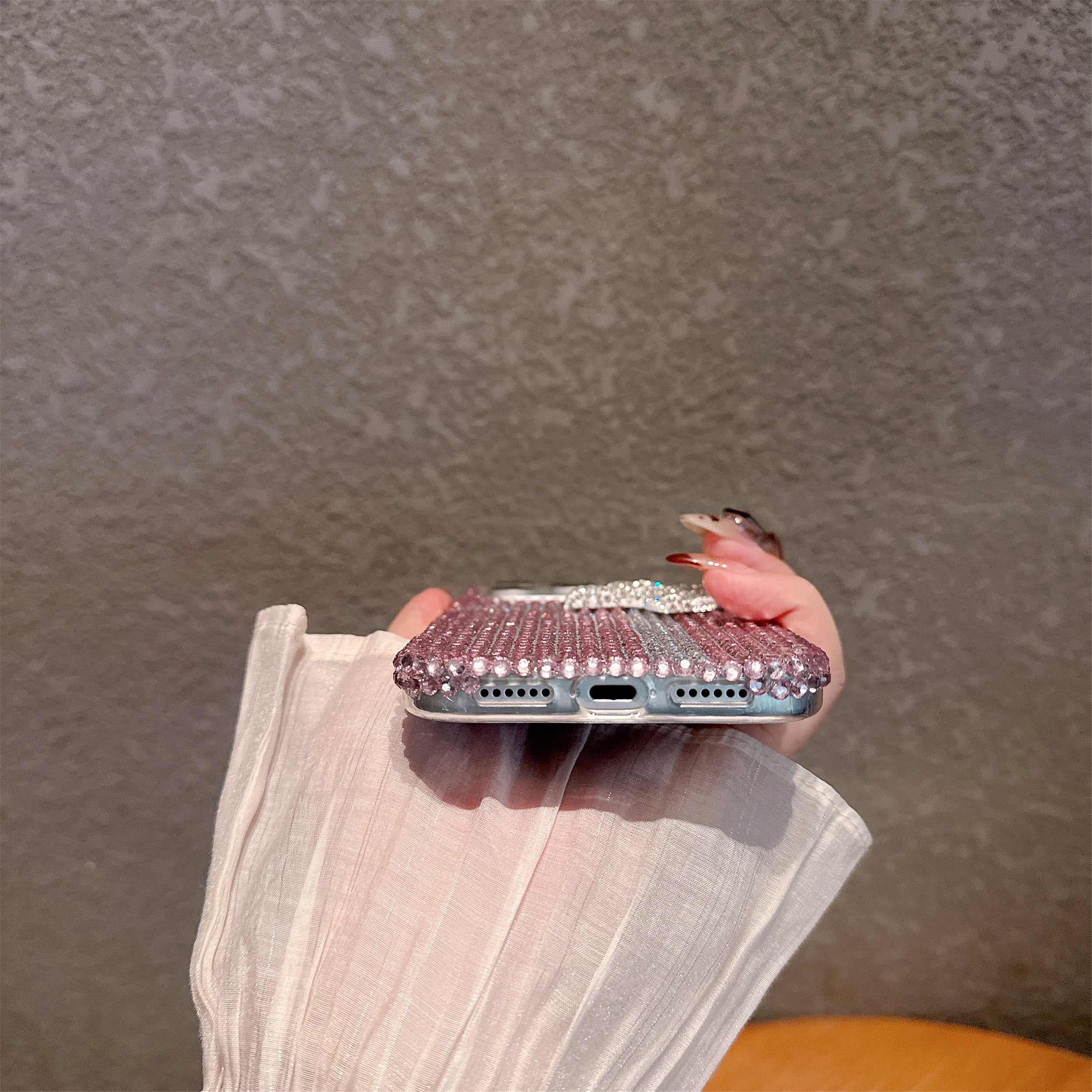 Glitz & Ribbon Elite Case 3D Crystal Encrusted Bow Pink Shield