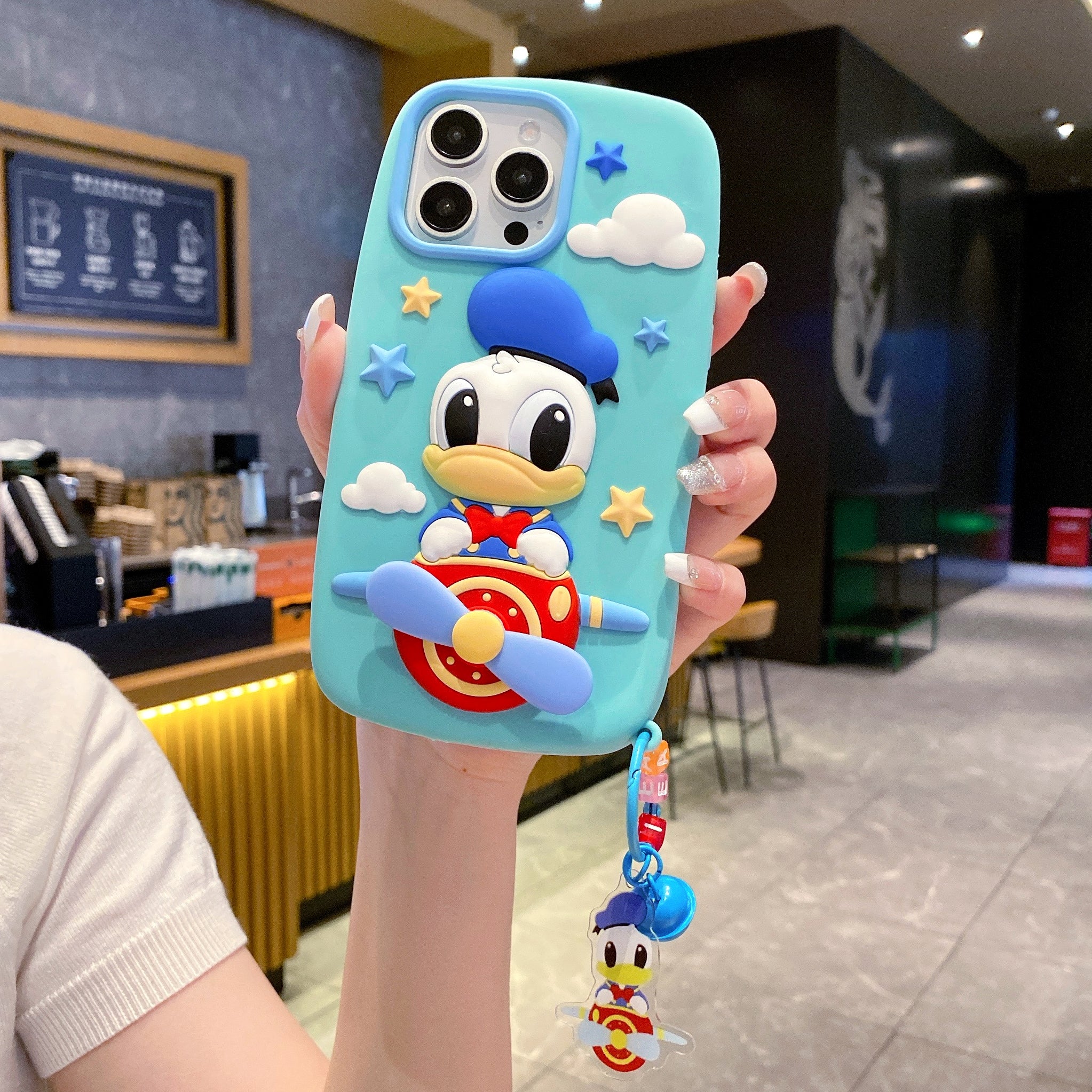 Flying Donald Duck Silicon Phone Case
