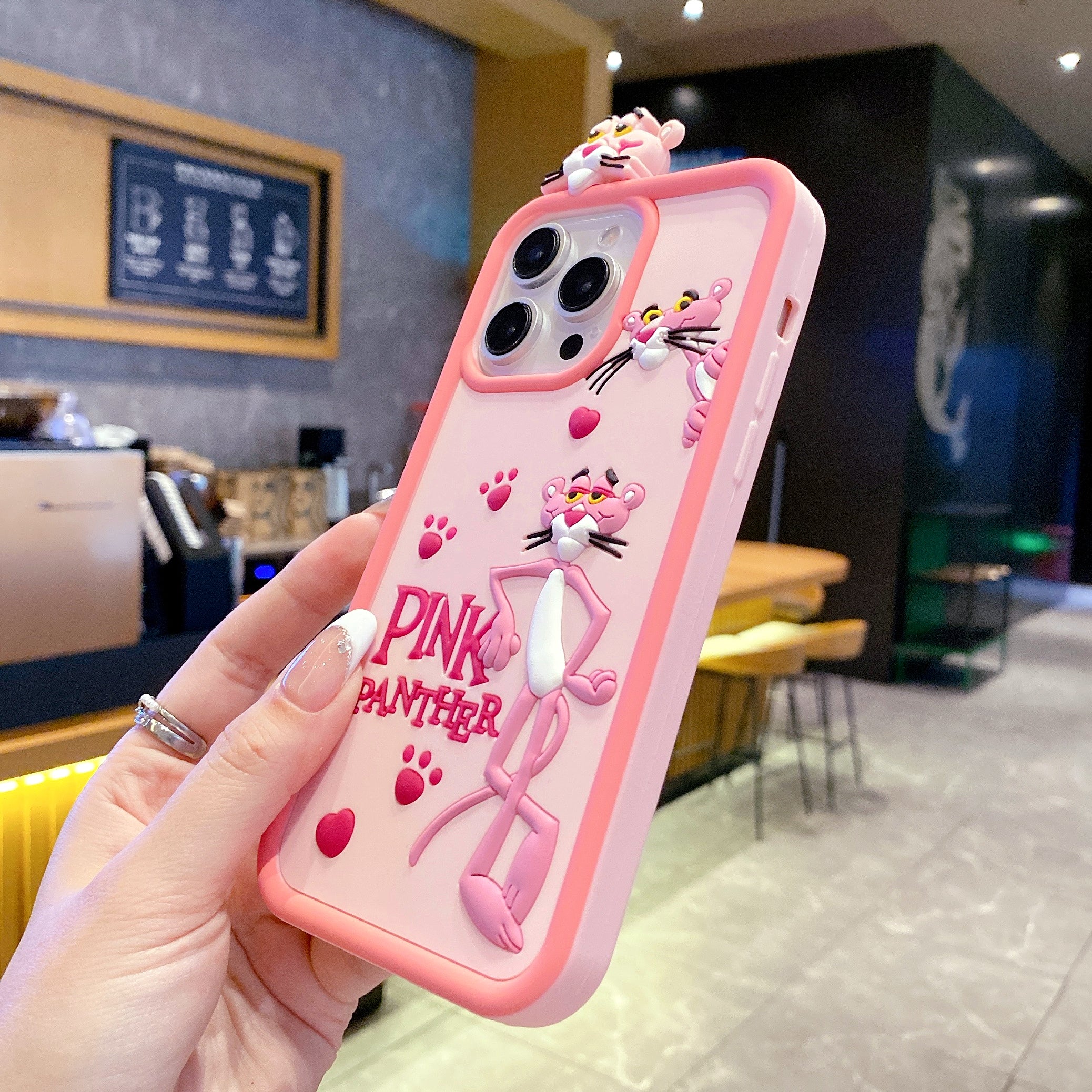 Pink Panther Silicon Phone Case For iPhone