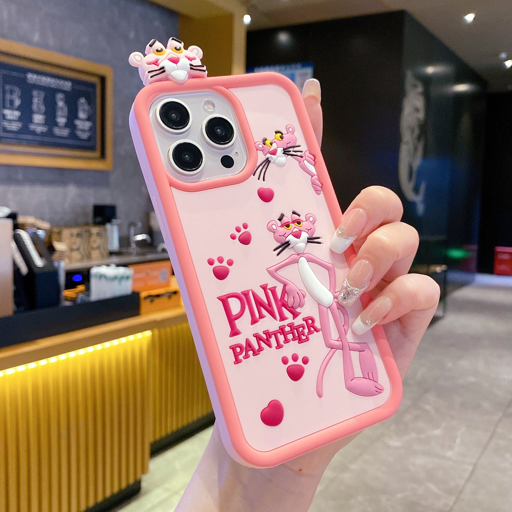 Pink Panther Silicon Phone Case For iPhone