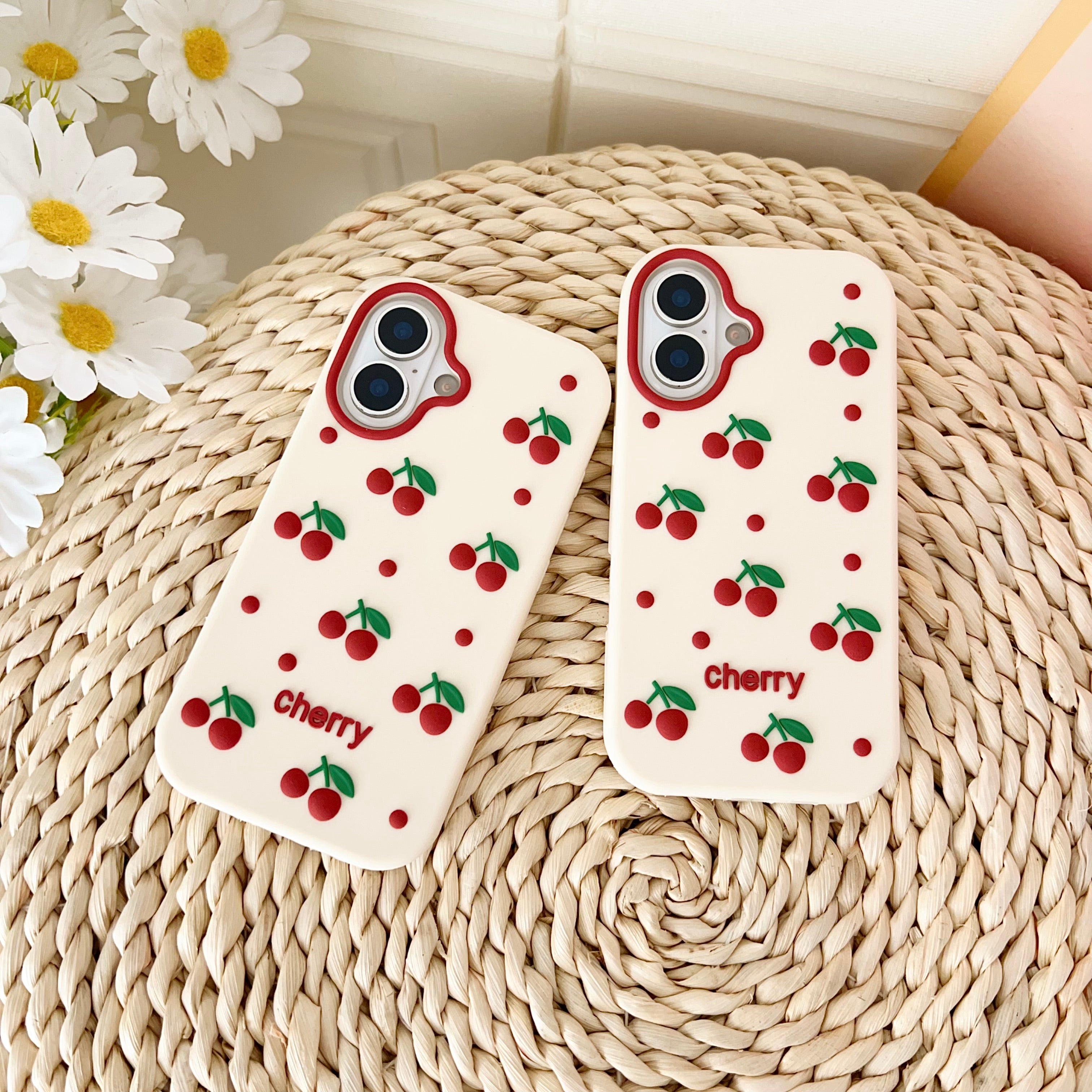 Cherry Bracket Soft Silicone Phone Case