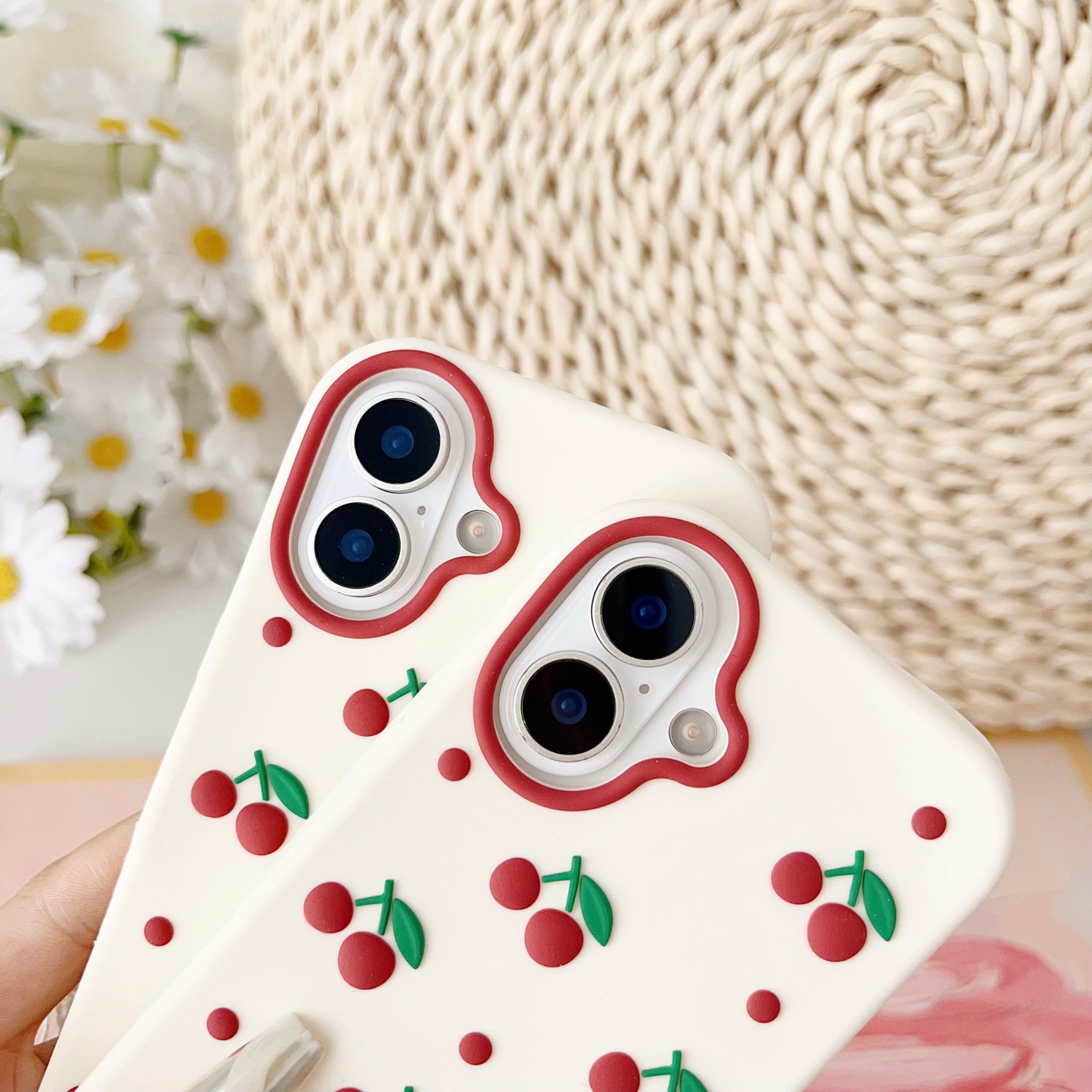 Cherry Bracket Soft Silicone Phone Case
