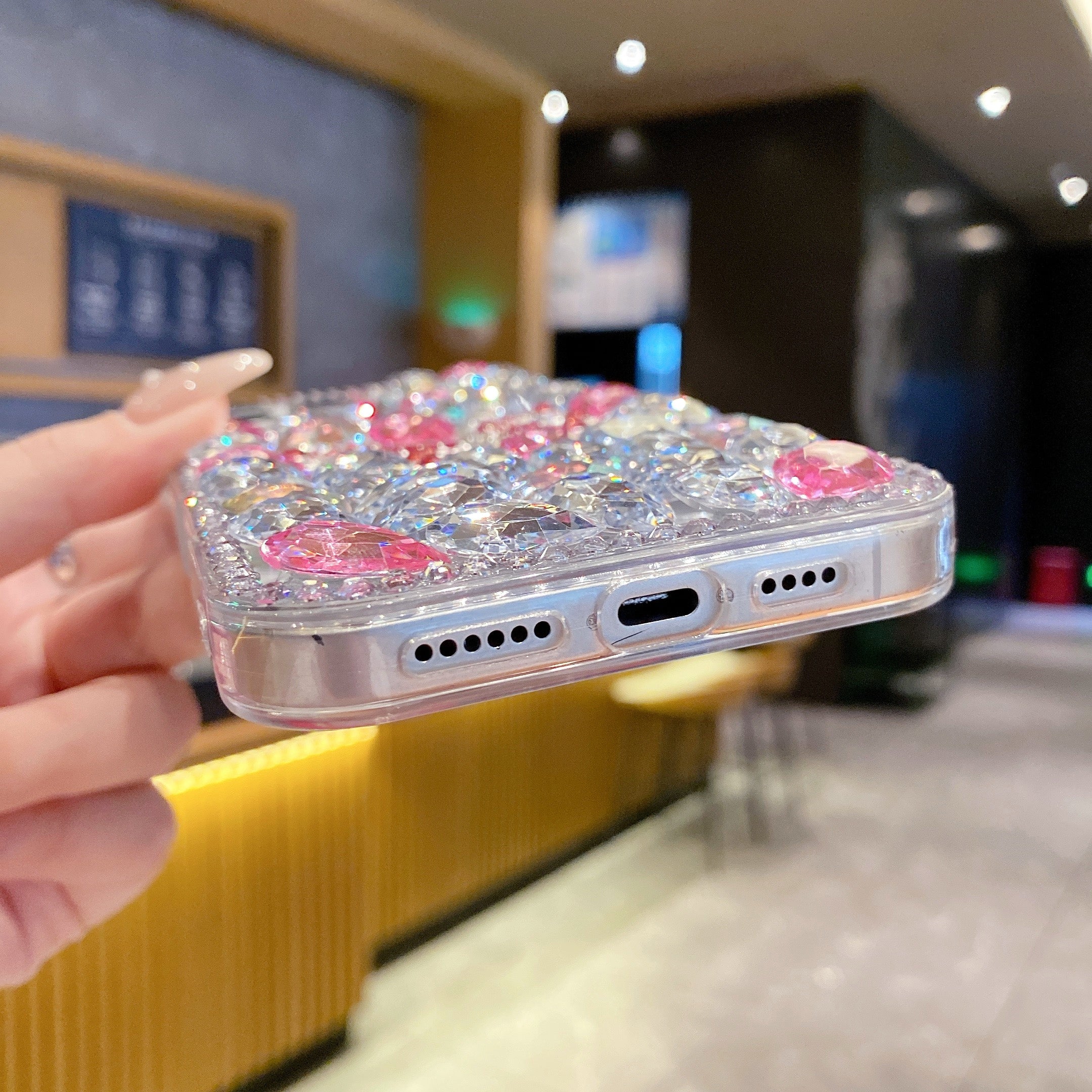 Luxury Crystal Diamond Butterfly Bling Phone Case For iPhone 13