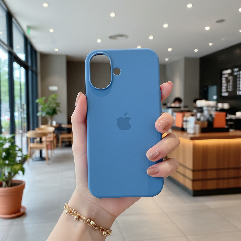 Original Blue Silicon Phone Cases