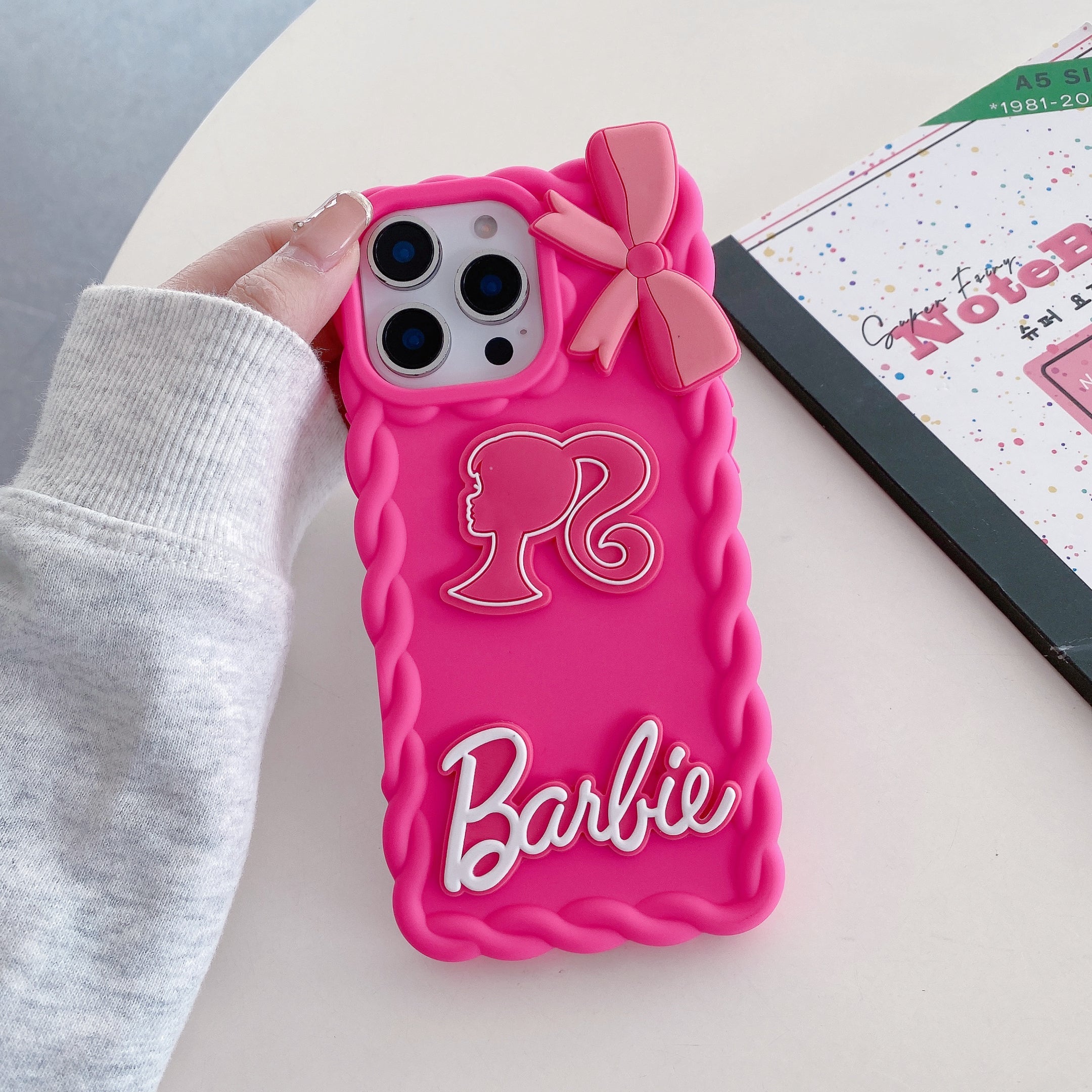 Barbie Doll With 3D Bow Silicon Phone Cases