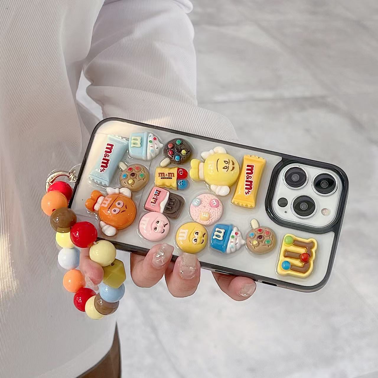 Candy Crush With Stone Bracelet Silicon Phone Cases