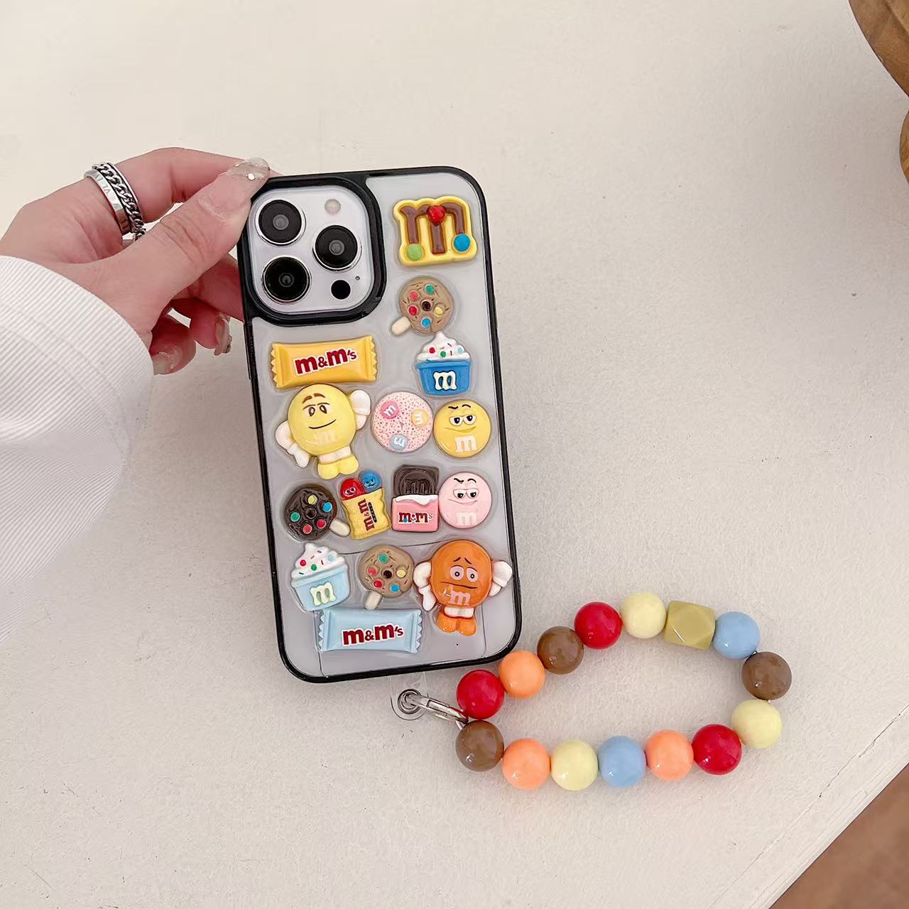 Candy Crush With Stone Bracelet Silicon Phone Cases