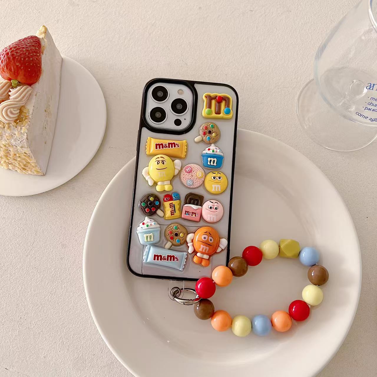Candy Crush With Stone Bracelet Silicon Phone Cases