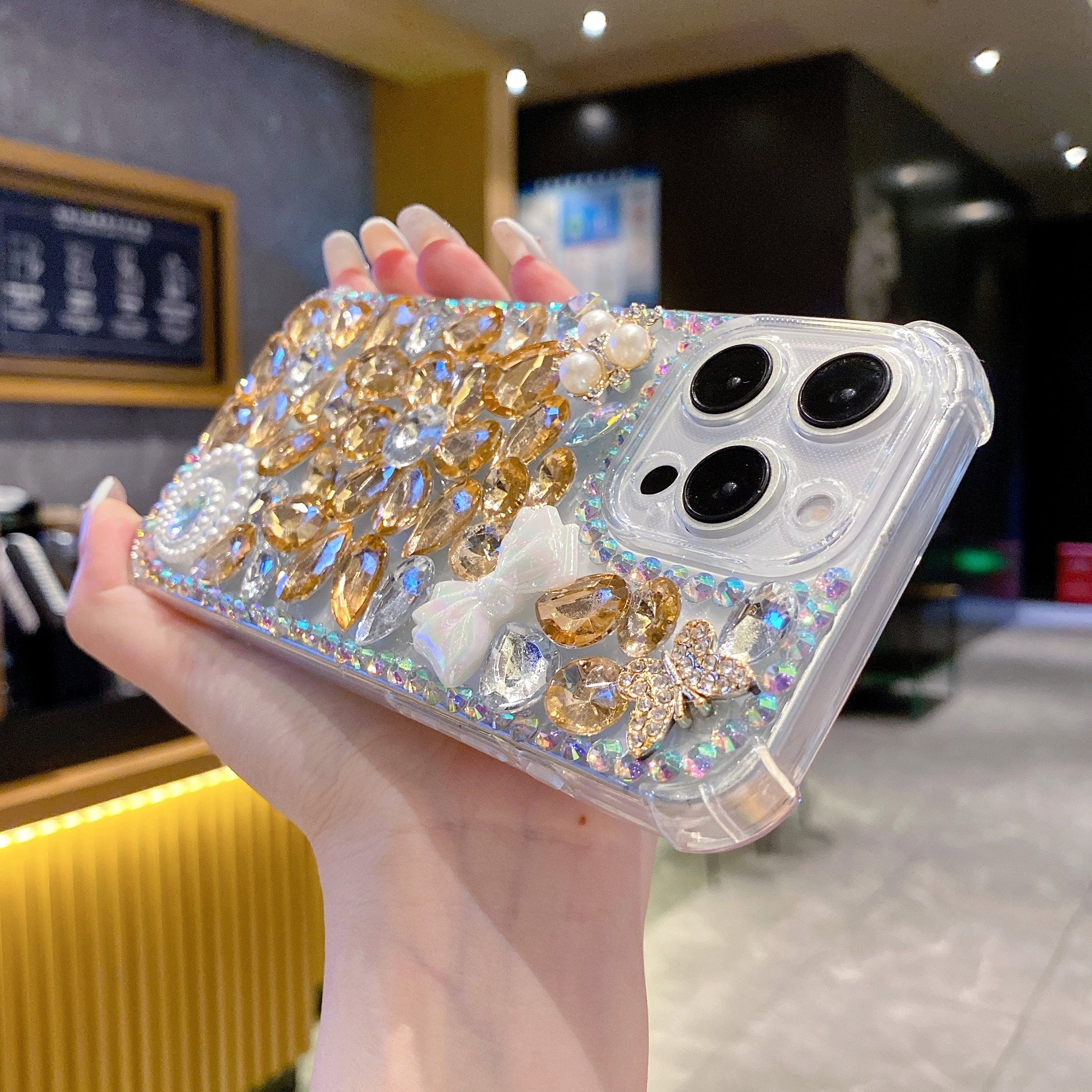 Golden Flower Silicon Phone Cases