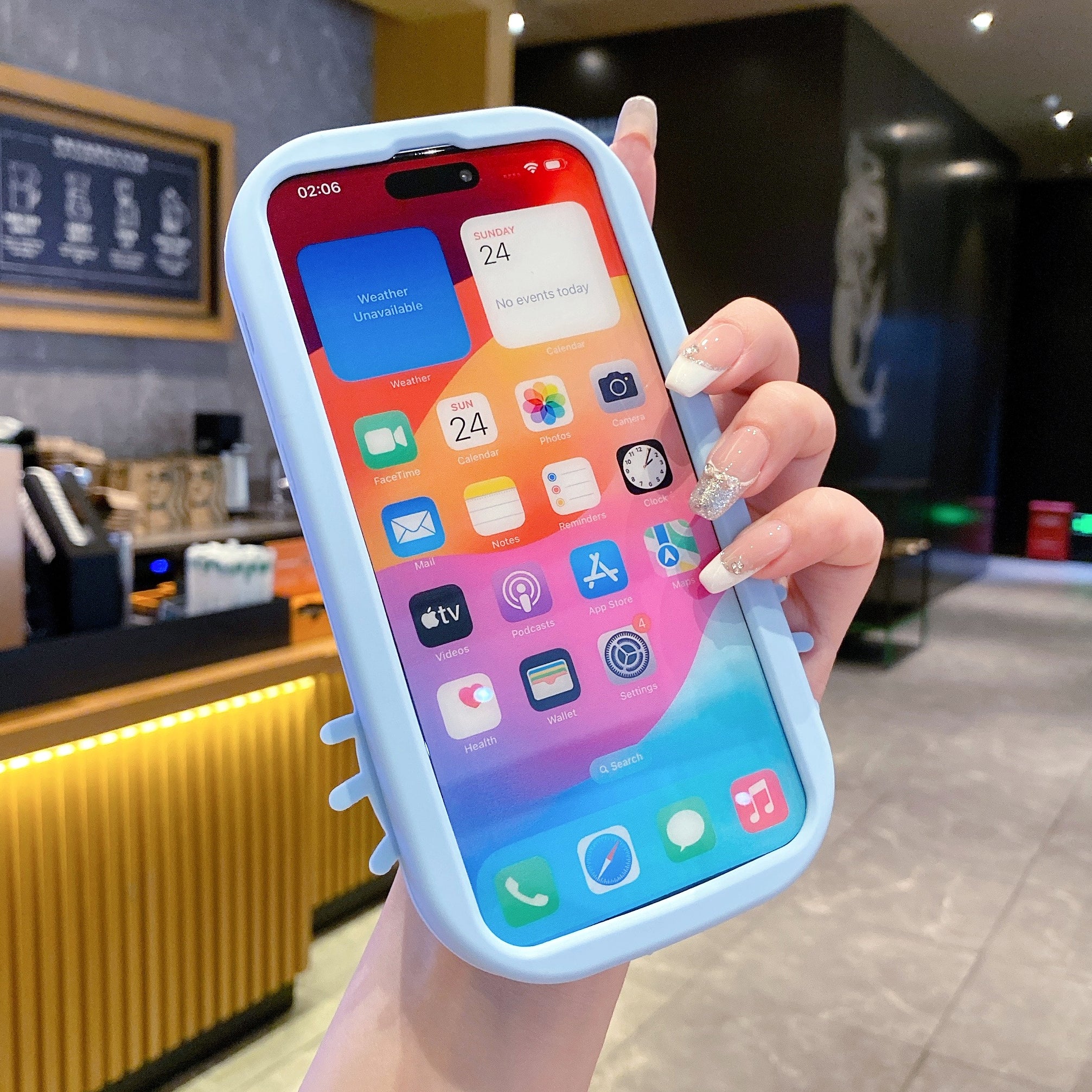 Happy Doraemon Silicon Phone Case For iPhone