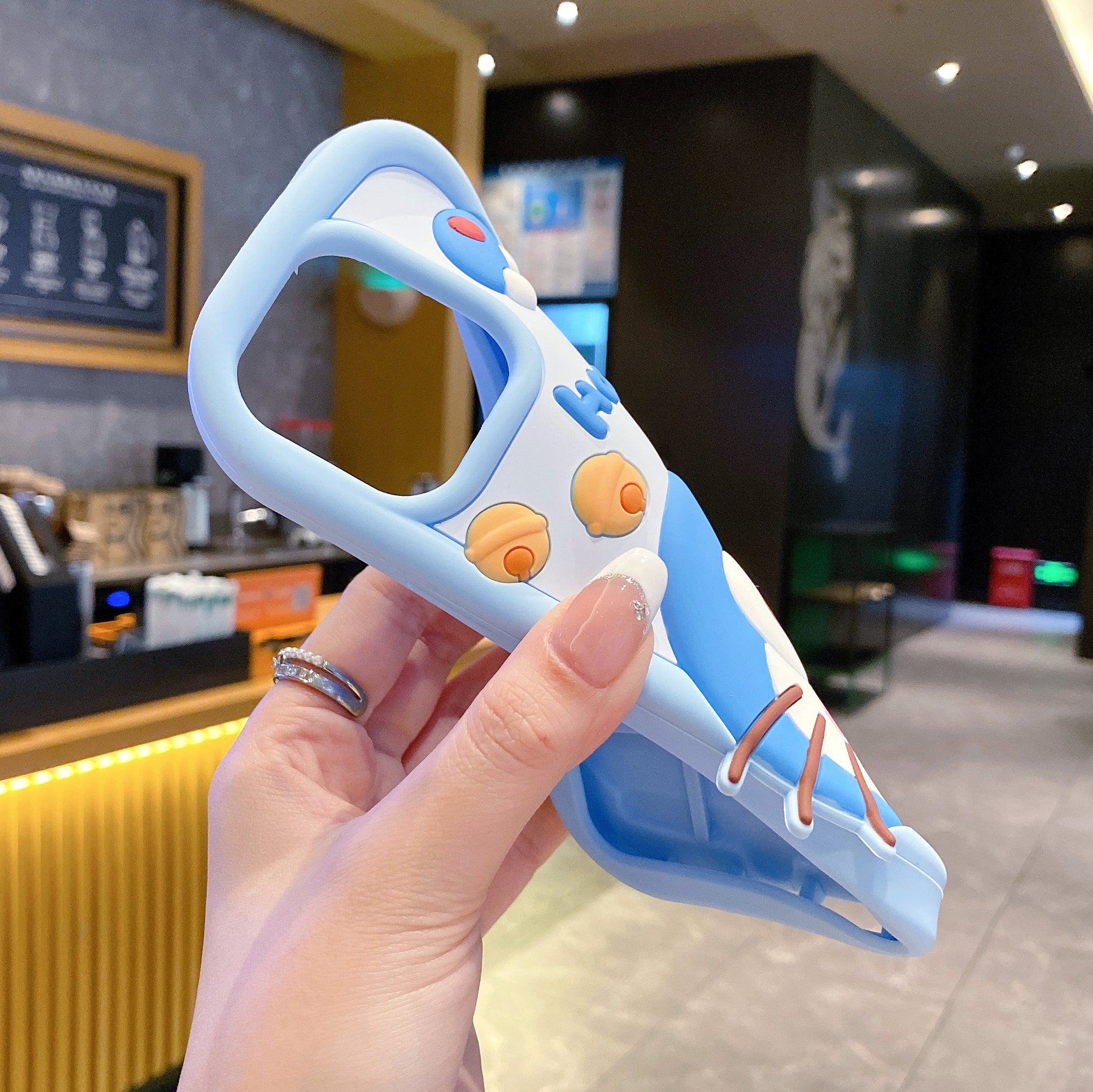 Happy Doraemon Silicon Phone Case For iPhone