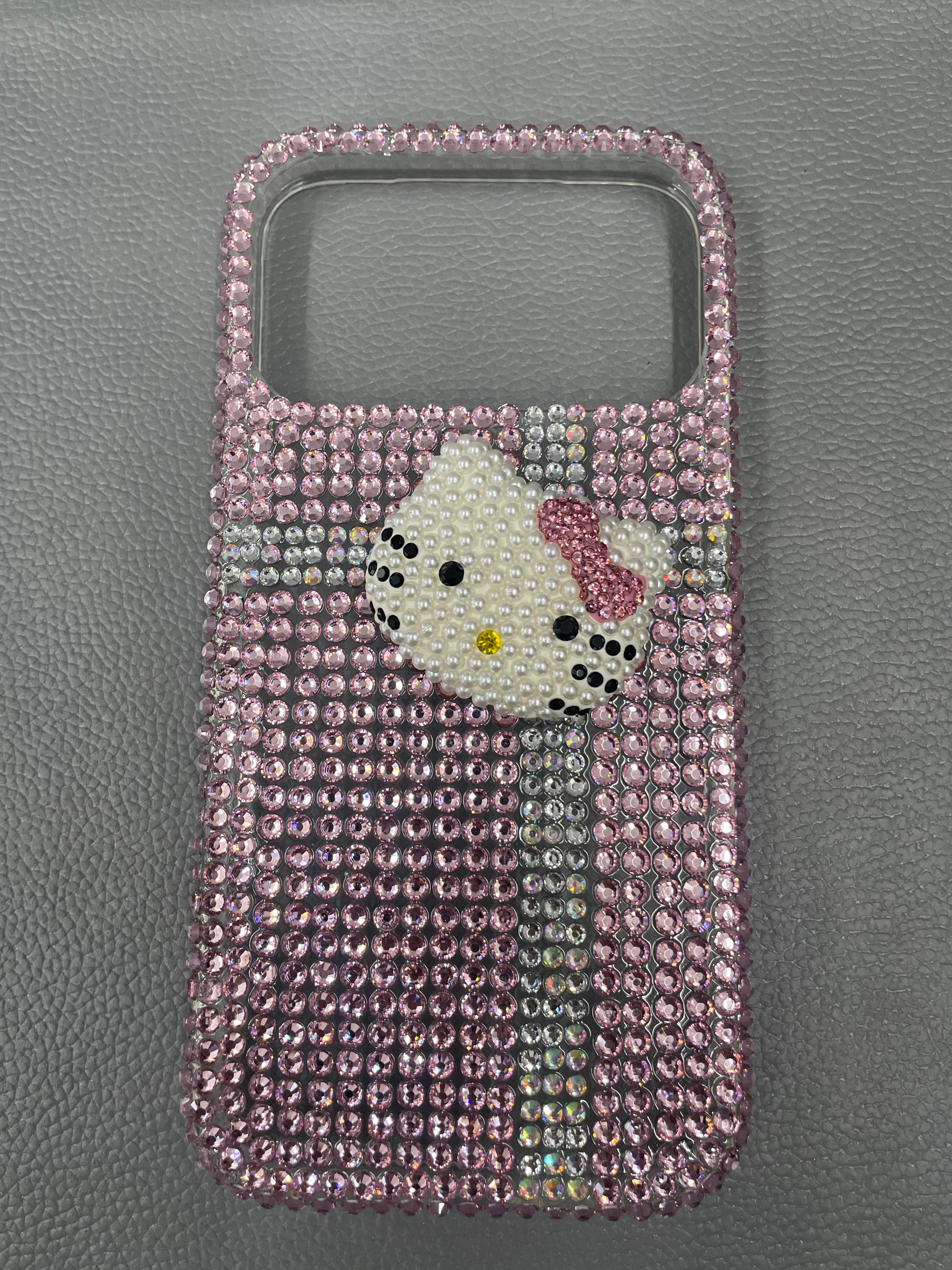 Glitz & Ribbon Elite Case 3D Crystal Encrusted Bow Pink Shield