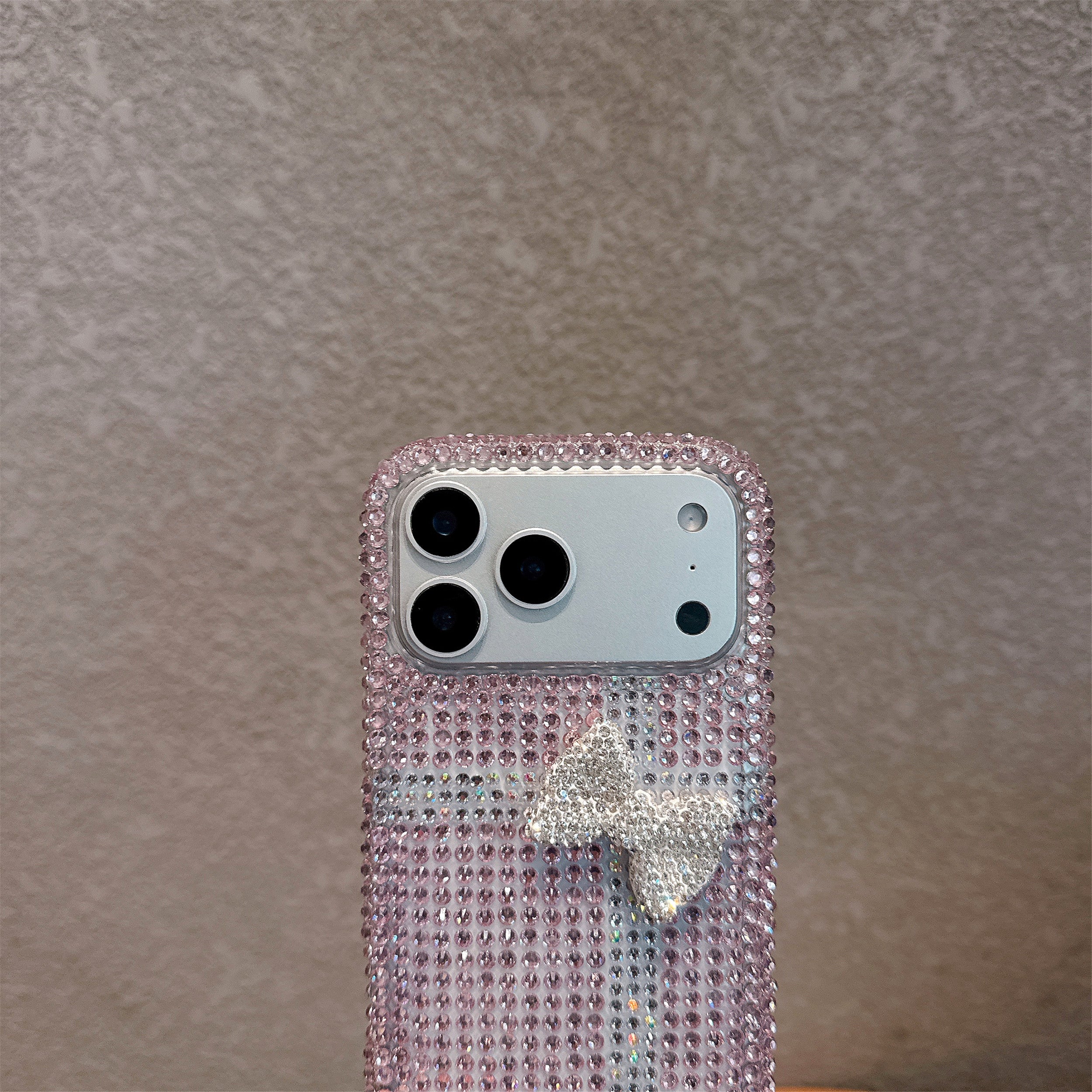 Glitz & Ribbon Elite Case 3D Crystal Encrusted Bow Pink Shield
