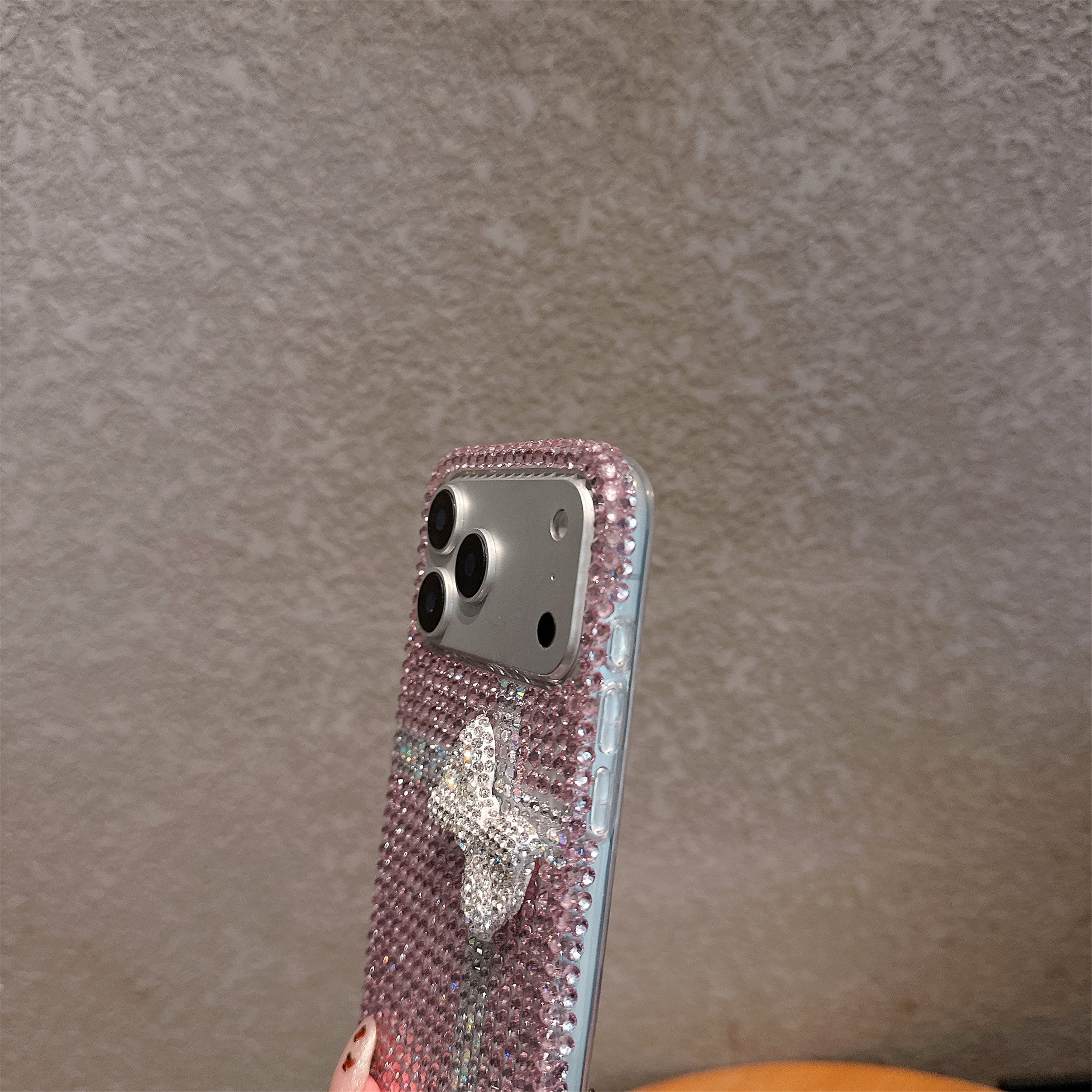 Glitz & Ribbon Elite Case 3D Crystal Encrusted Bow Pink Shield
