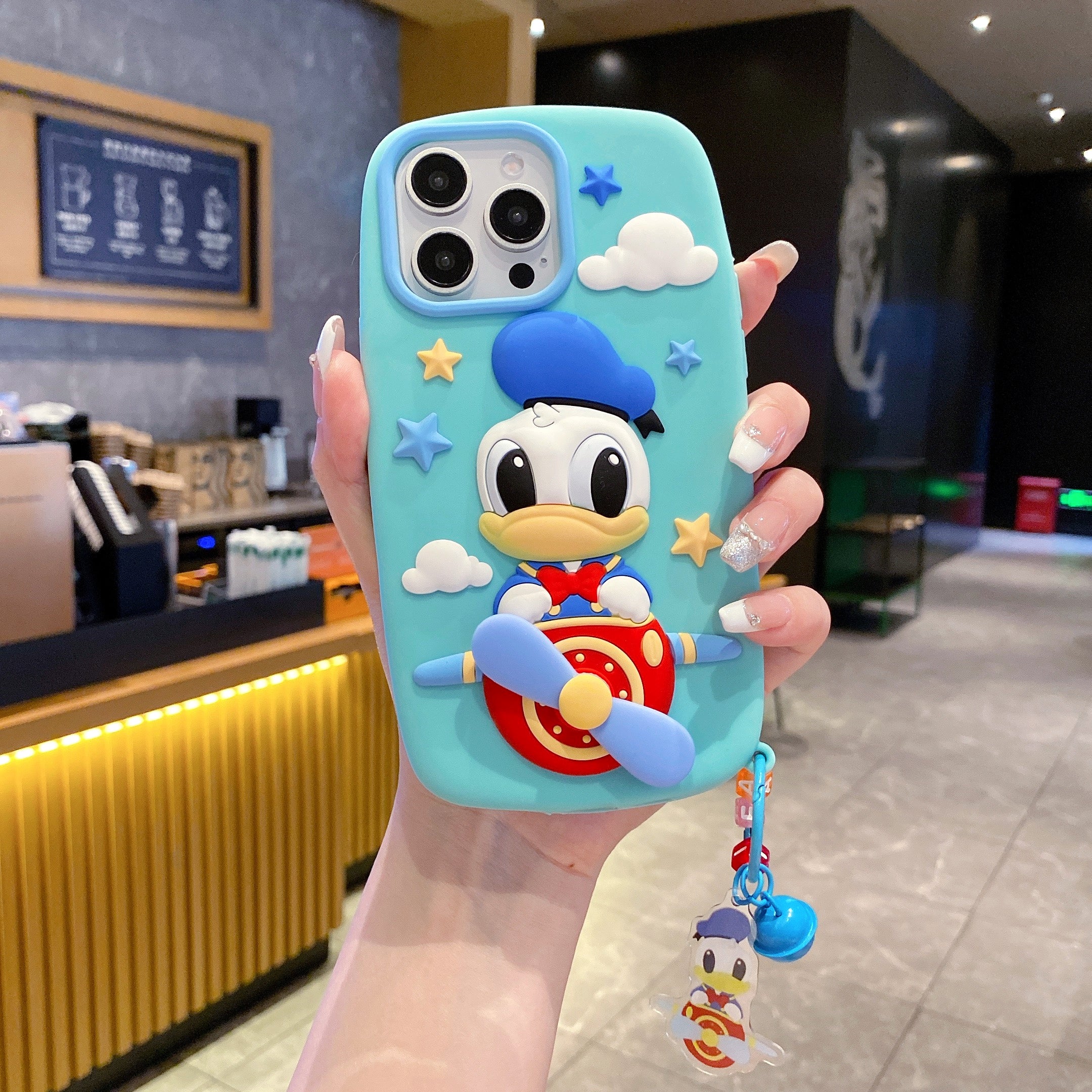 Flying Donald Duck Silicon Phone Case