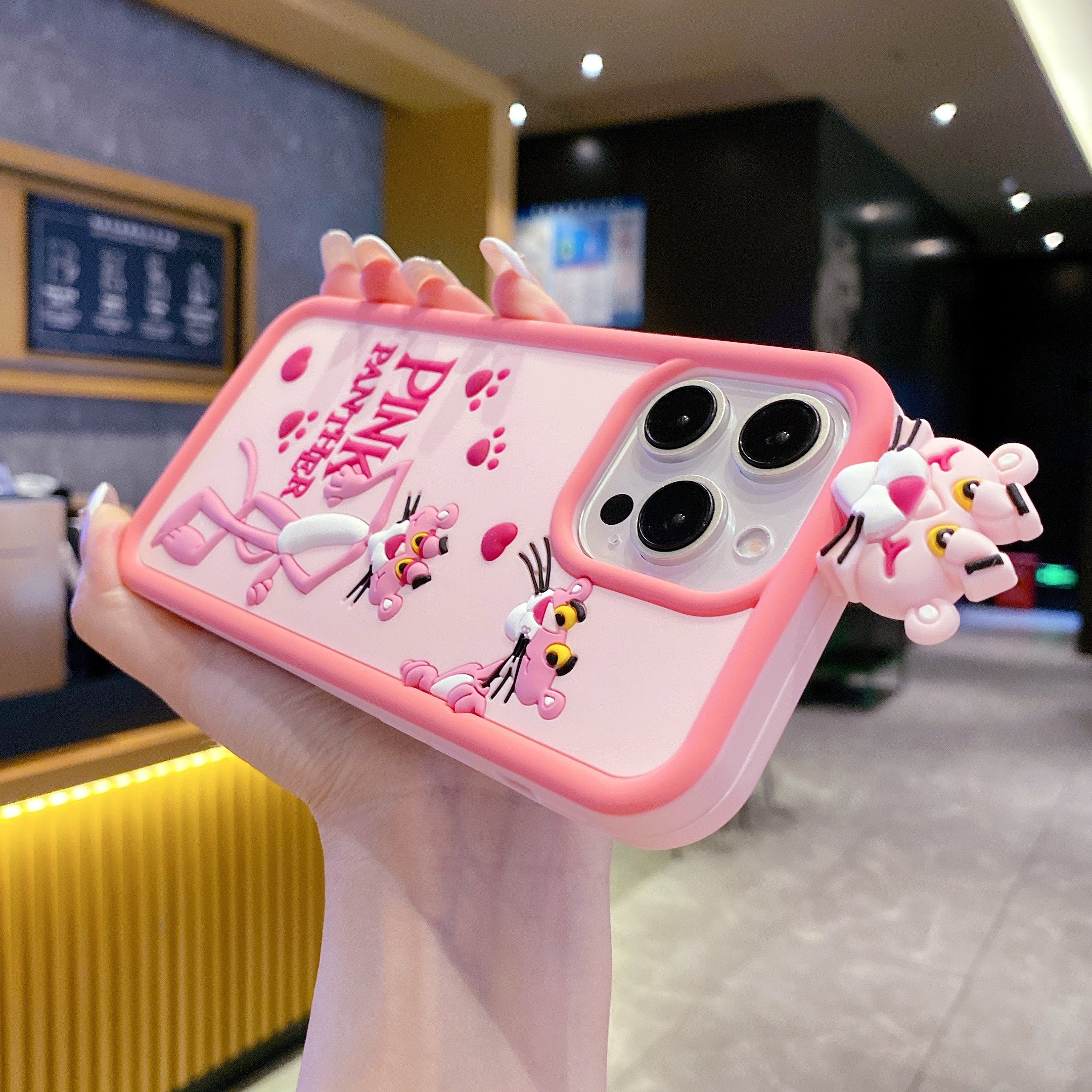 Pink Panther Silicon Phone Case For iPhone