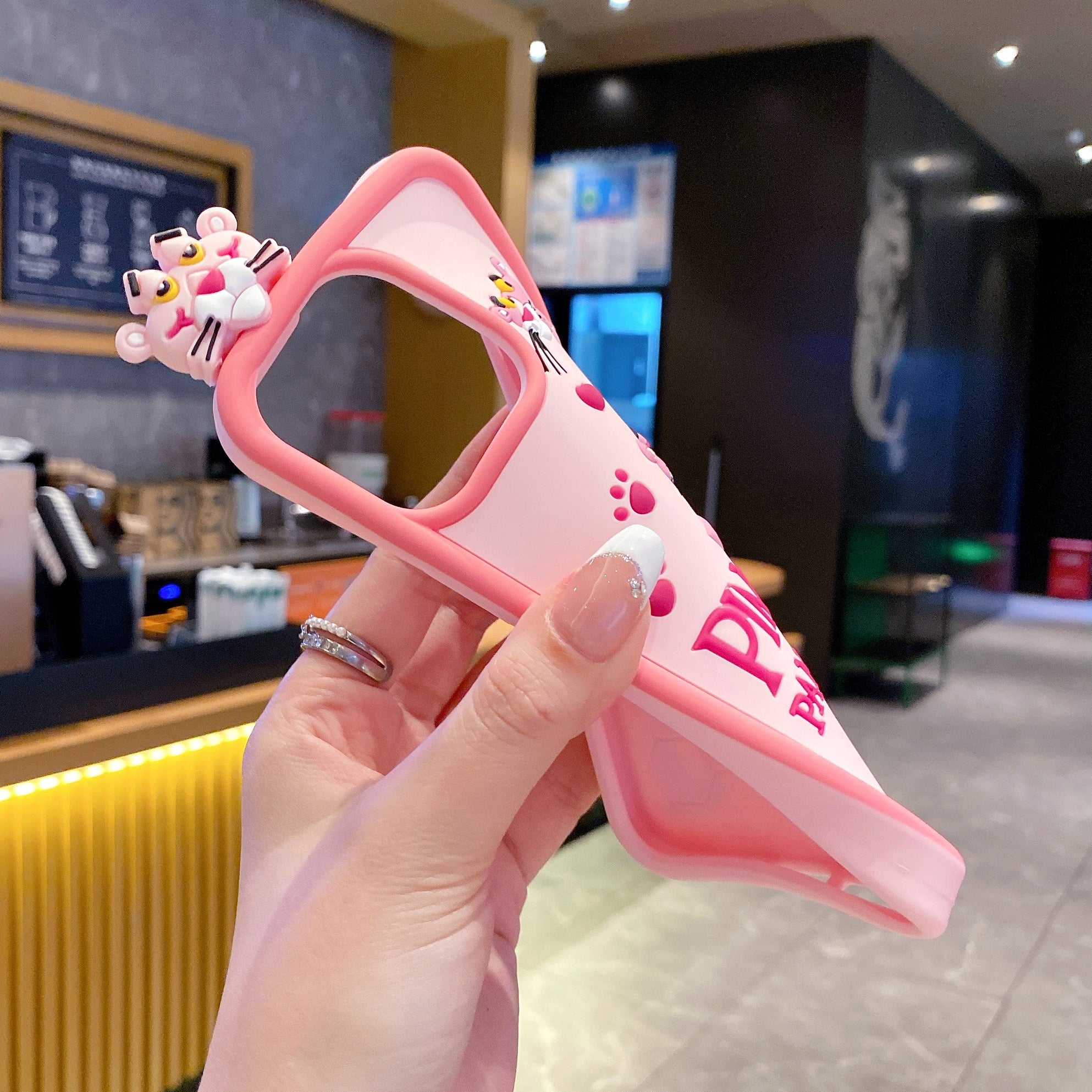 Pink Panther Silicon Phone Case For iPhone