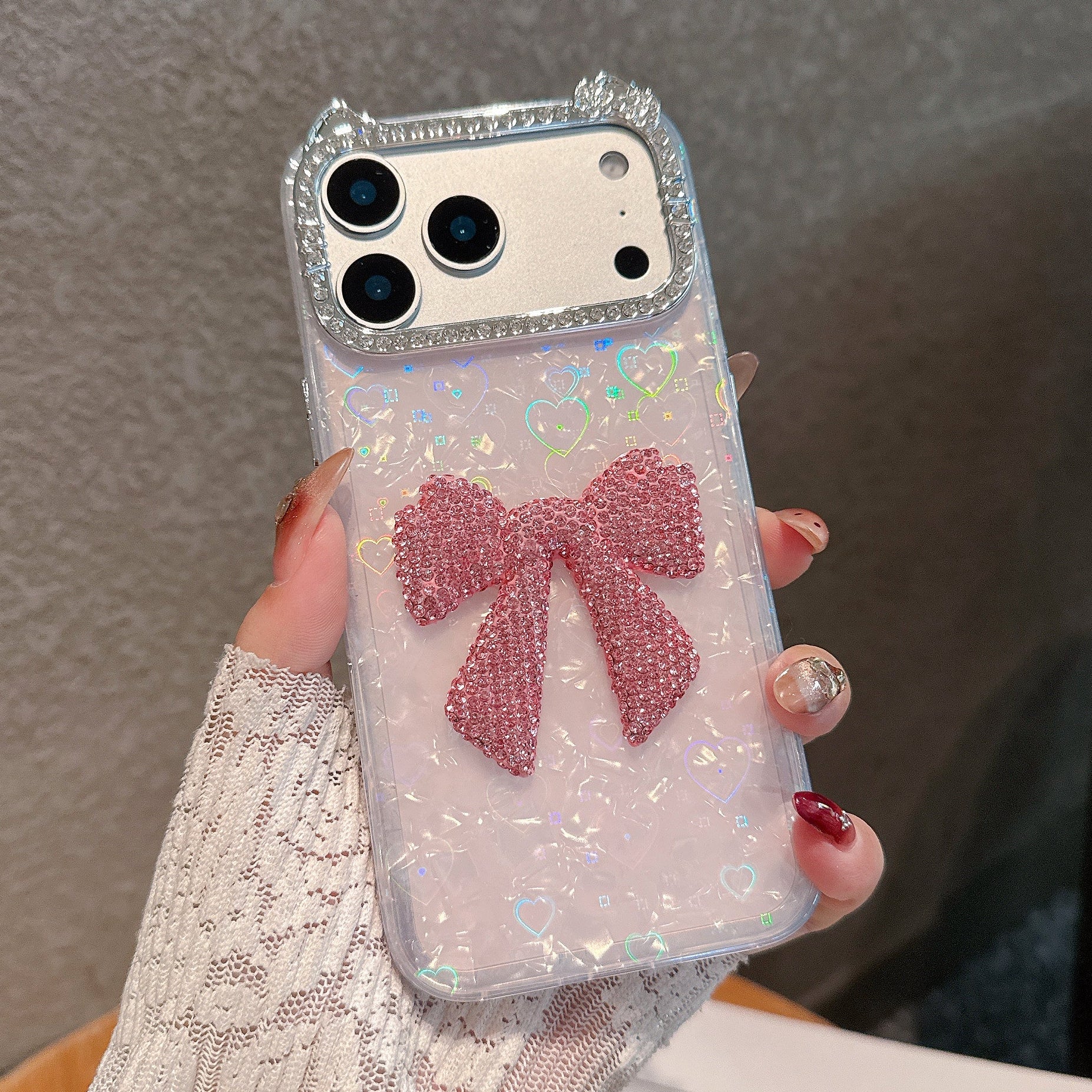 Luxury Bow Bling Case – Cute Pink Edition Case