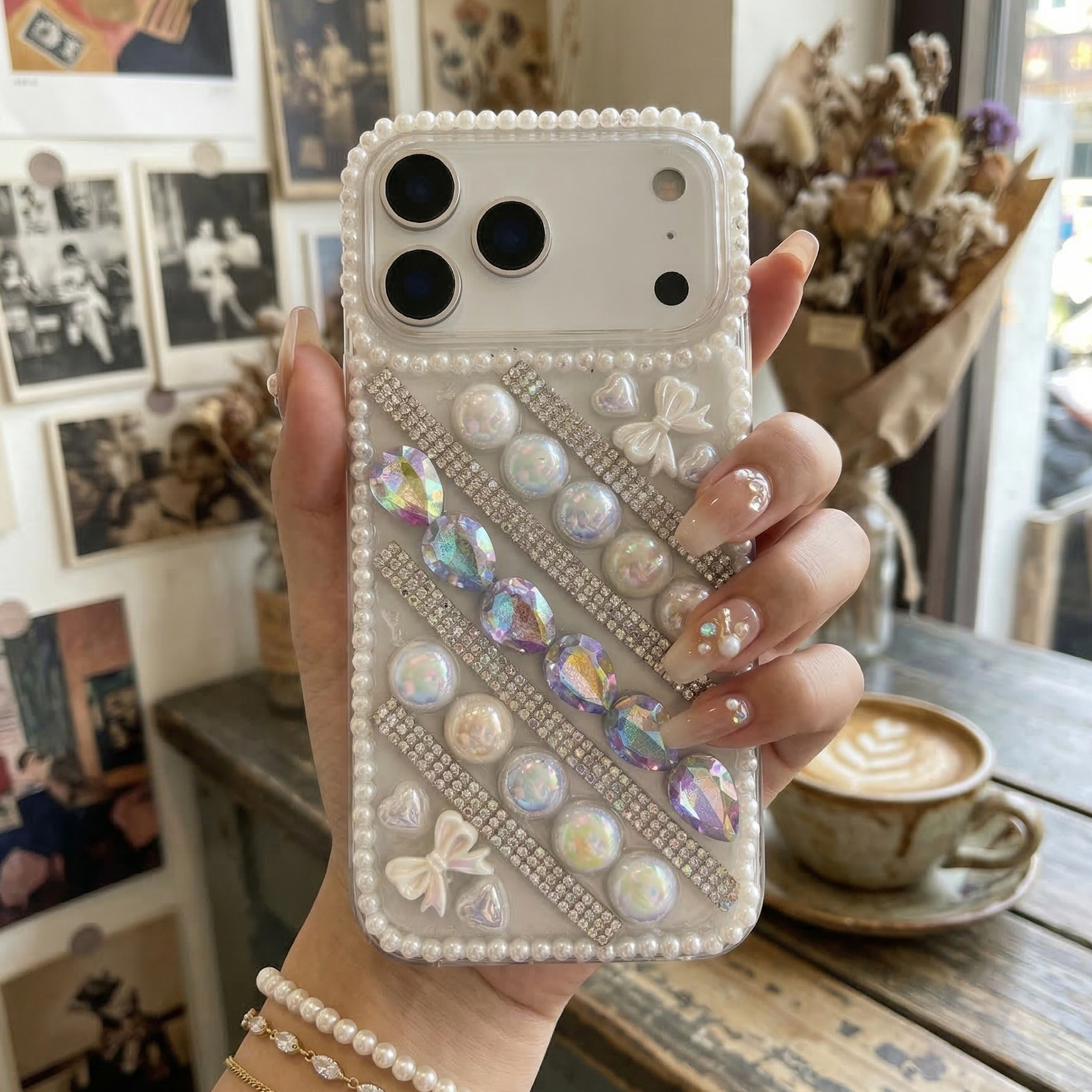 KoreanStyle Jinju Brilliance Luxe – Elegance Silicone Case