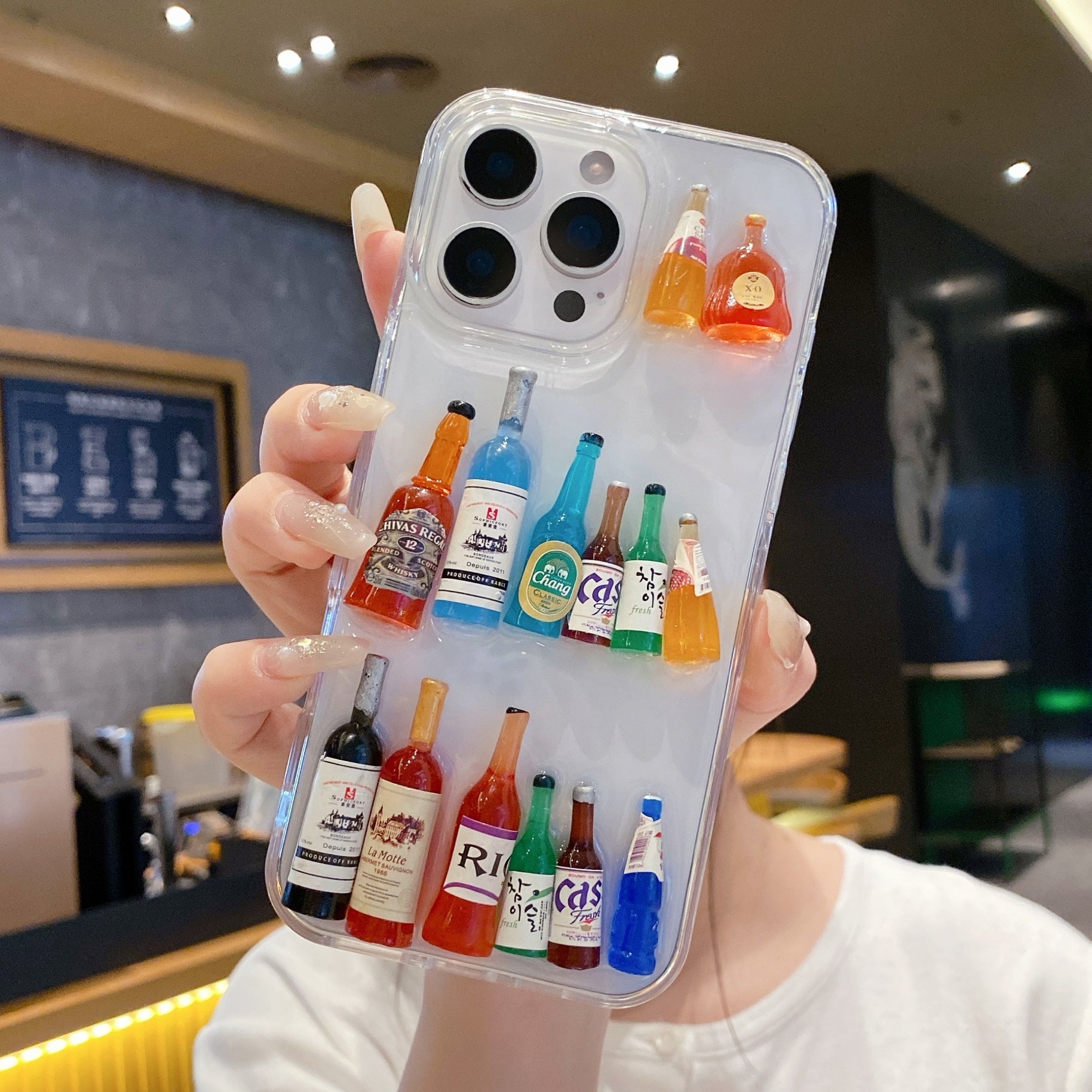 Mini Bar Bottle Case – Trendy Aesthetic Case For iPhone 17 Pro