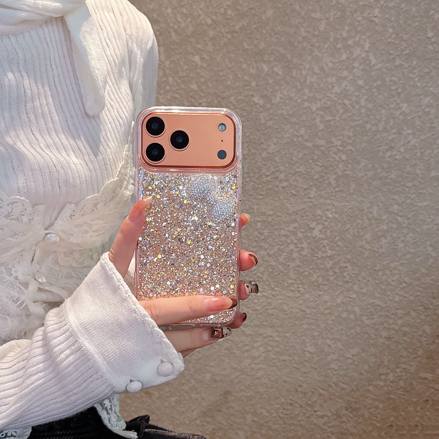 Moonlight Bow Diamond Glow Silicone Phone Case For iPhone 13