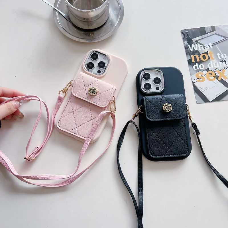 Black Silicon Phone Case With Card-Cash Wallet
