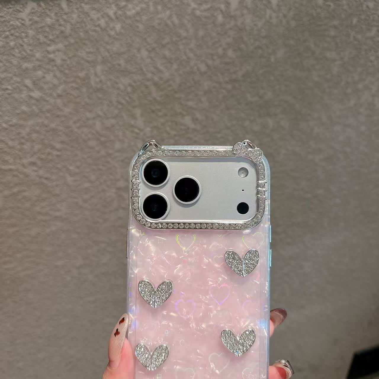 Princess Glow Heart Silicone Phone Case For iPhone 17 Pro