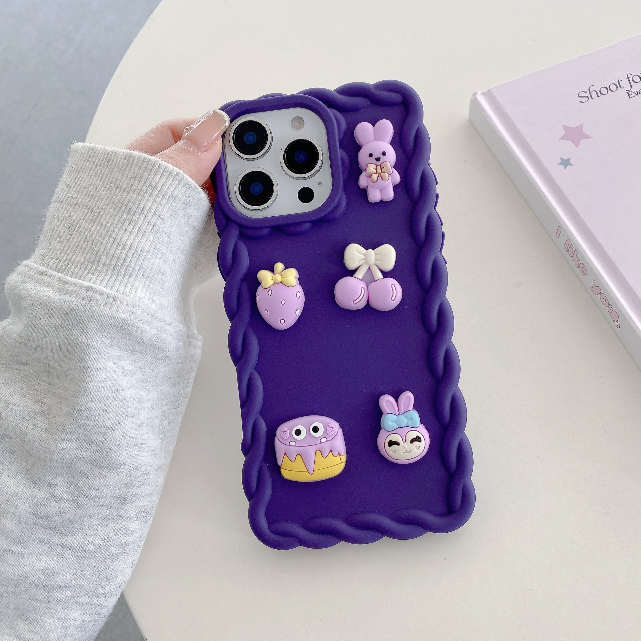 Purple Birthday Articals Silicon Phone Cases