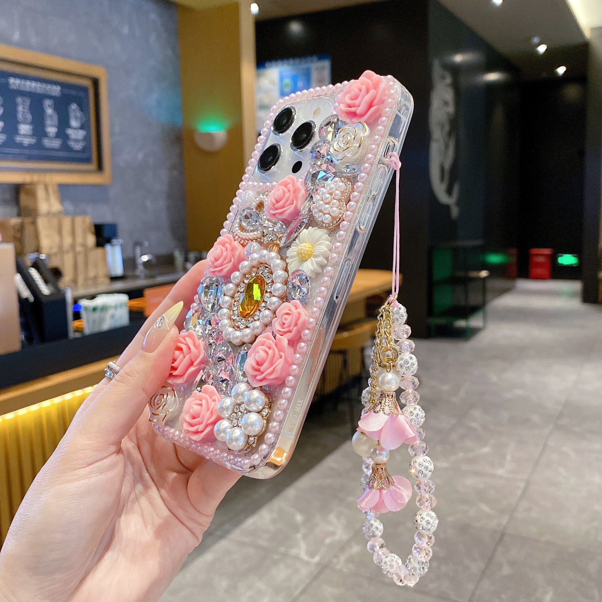 crystal-rhinestone-pearl-love-rose-wristband-bracelet-case-for-iphone