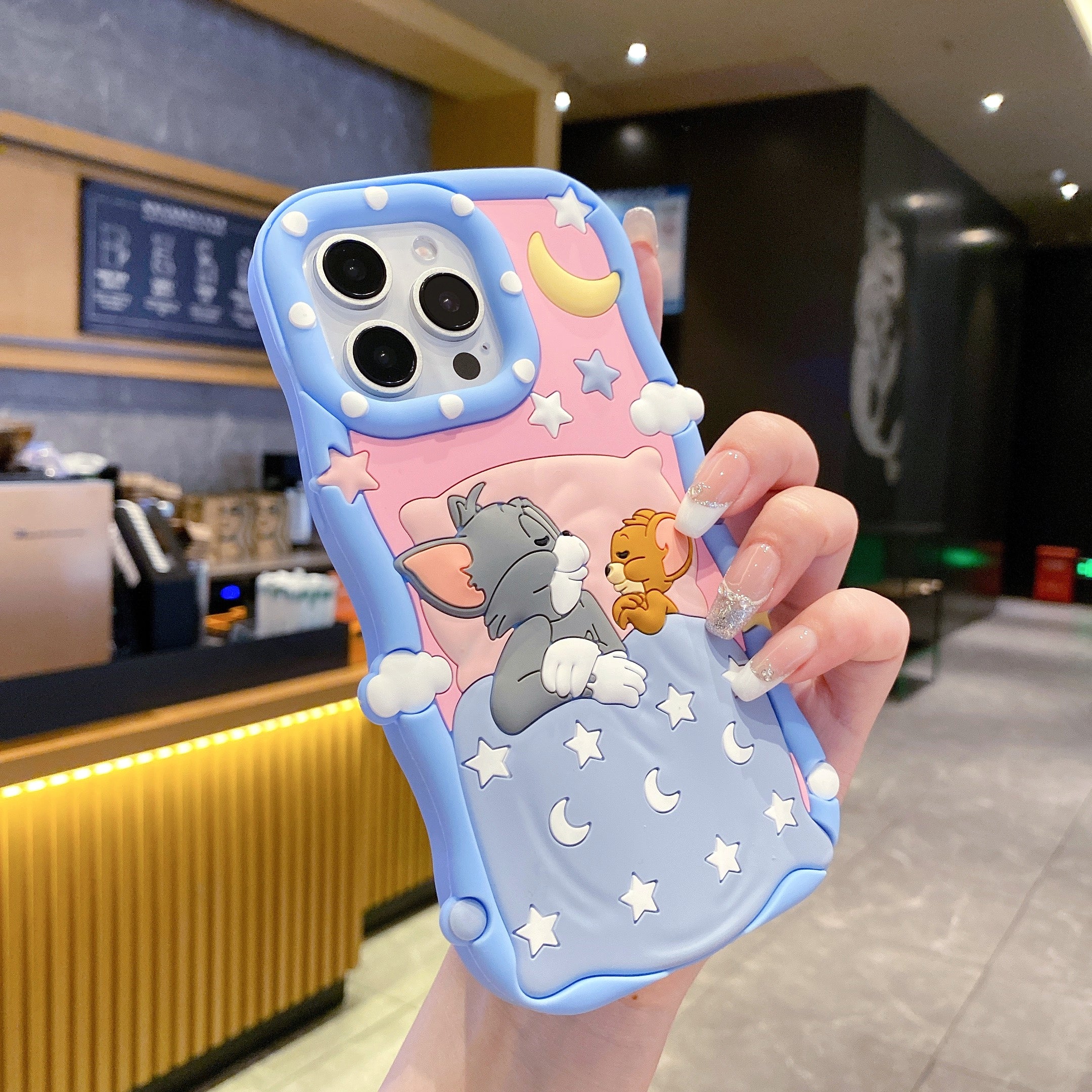 Sleeping Tom & Jerry Silicon Phone Cases