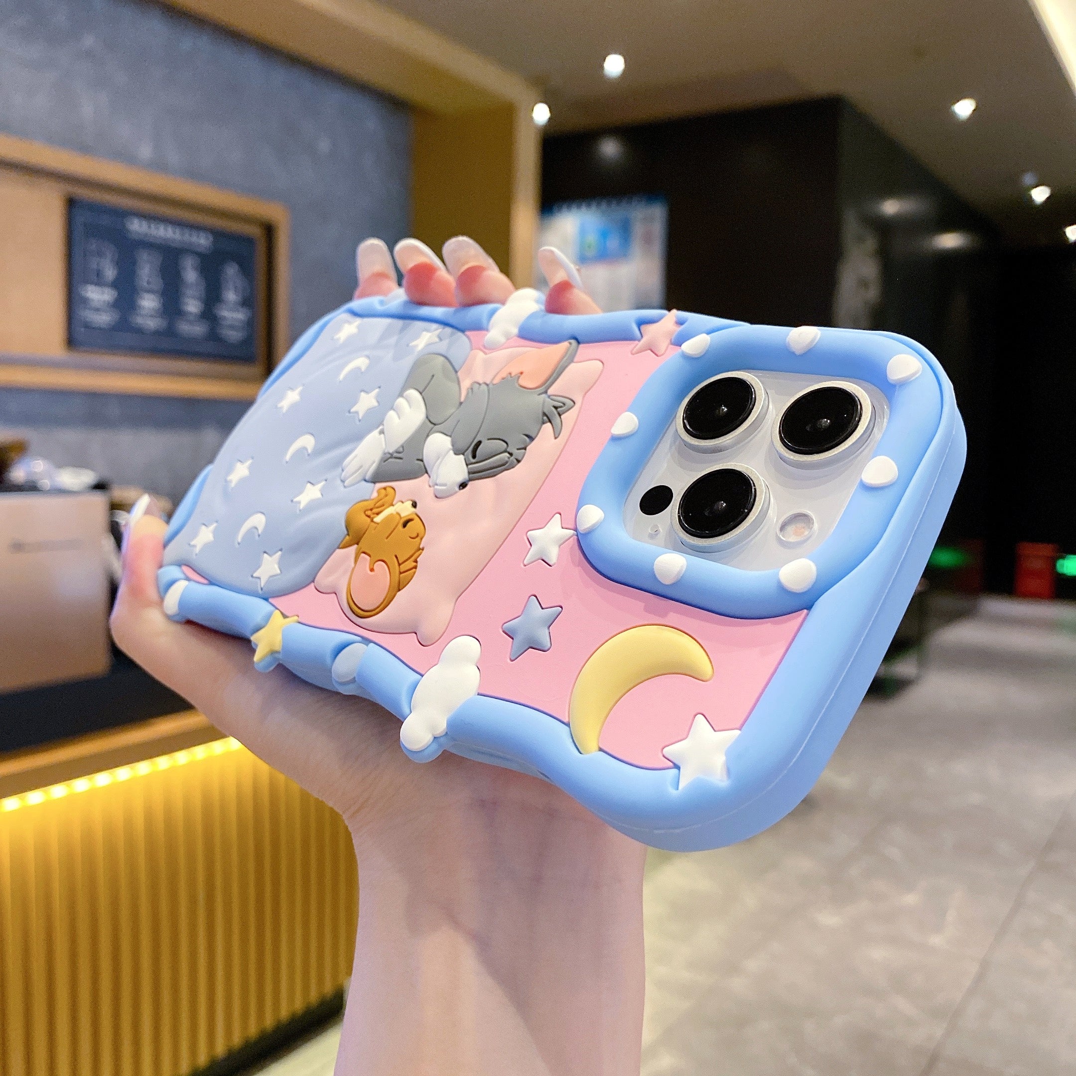 Sleeping Tom & Jerry Silicon Phone Cases