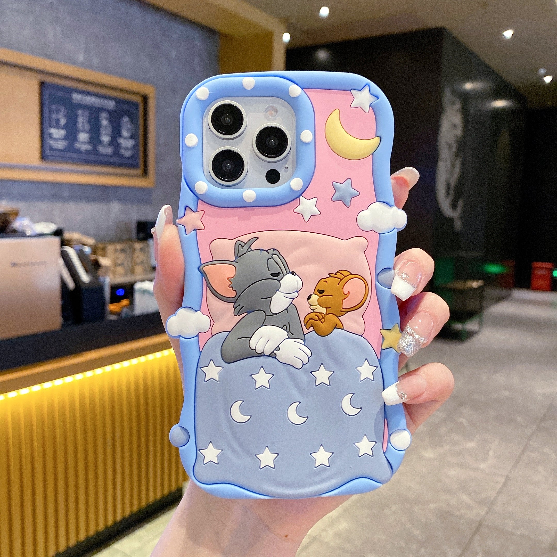 Sleeping Tom & Jerry Silicon Phone Cases