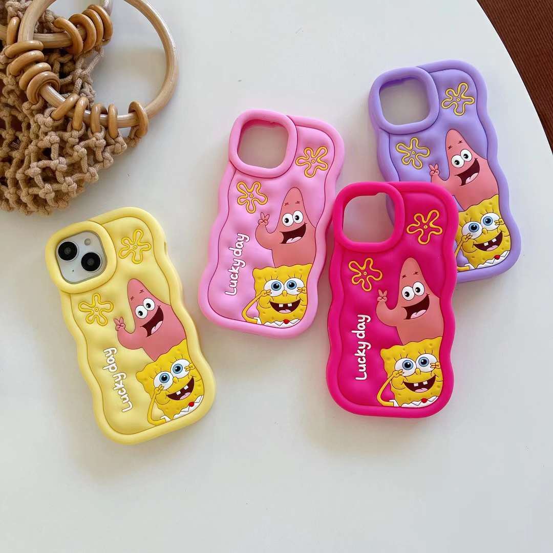 SpongeBob and Patrick Silicon Phone Cases