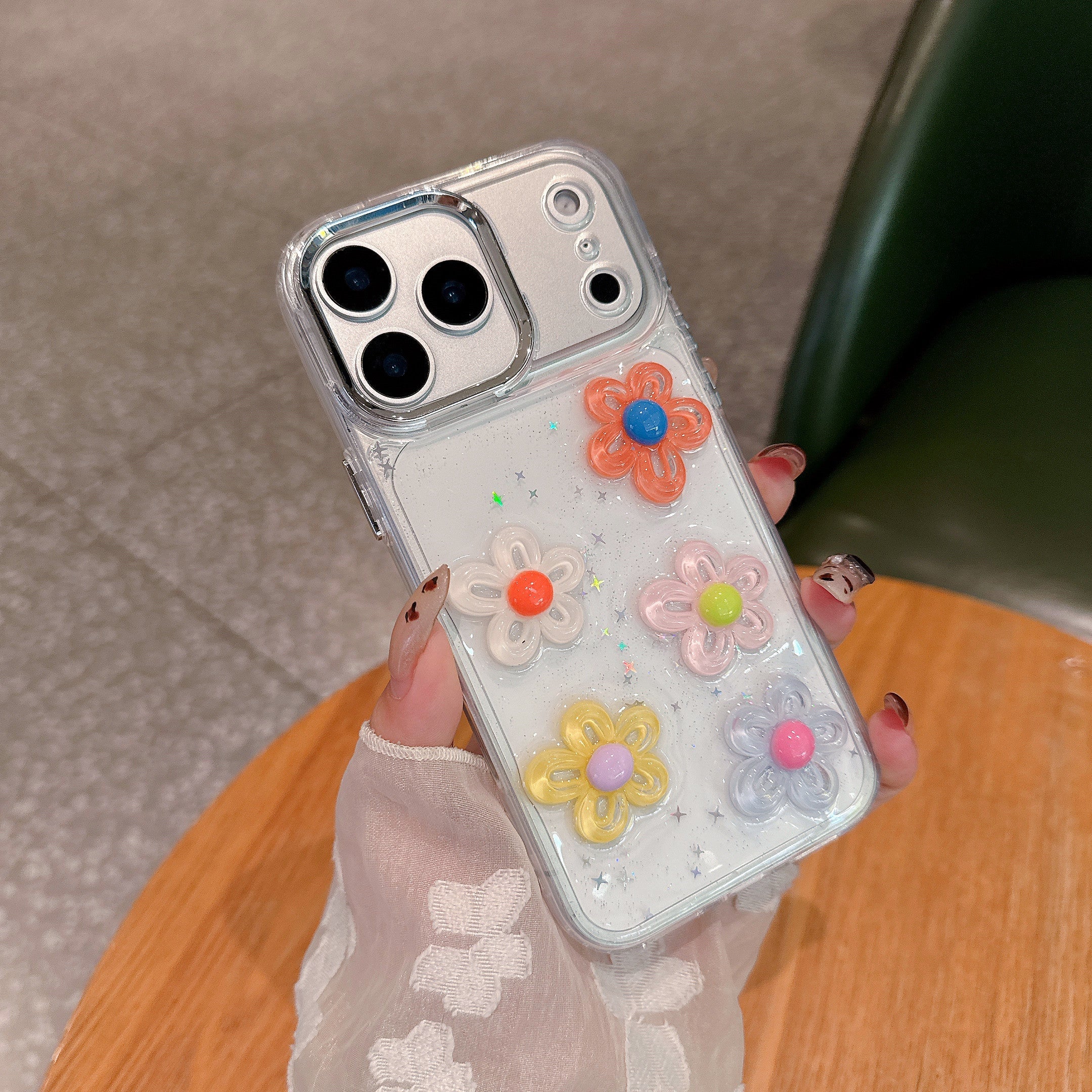 Sweet Garden Spark Silicone Phone Case For iPhone 13