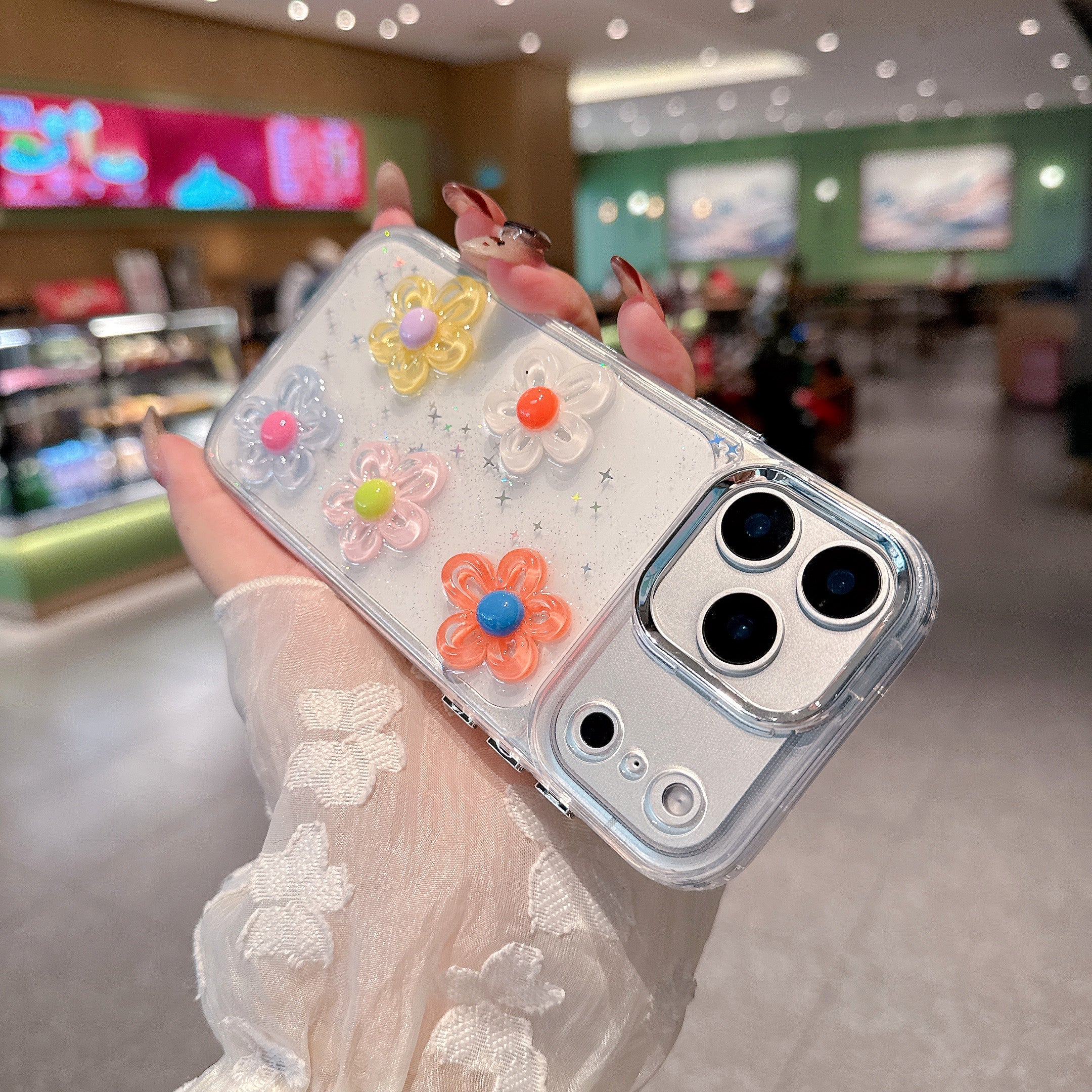 Sweet Garden Spark Silicone Phone Case For iPhone 13