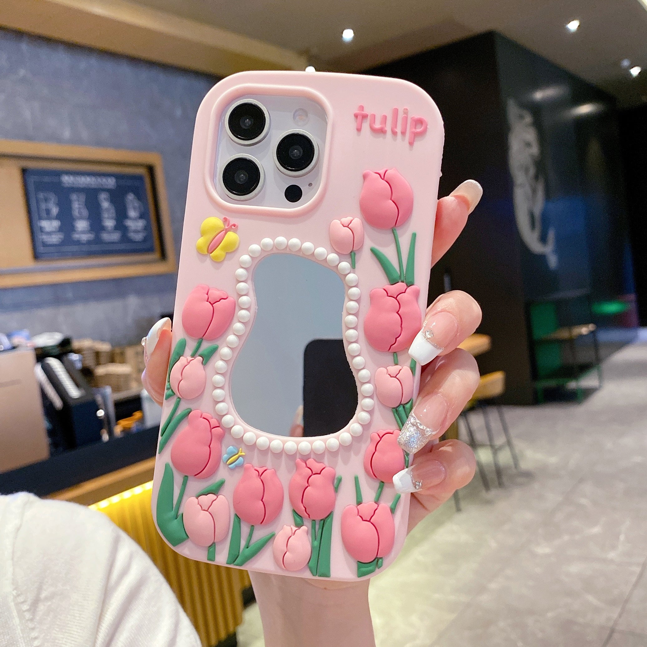 Tulip Mirror Silicon Phone Case
