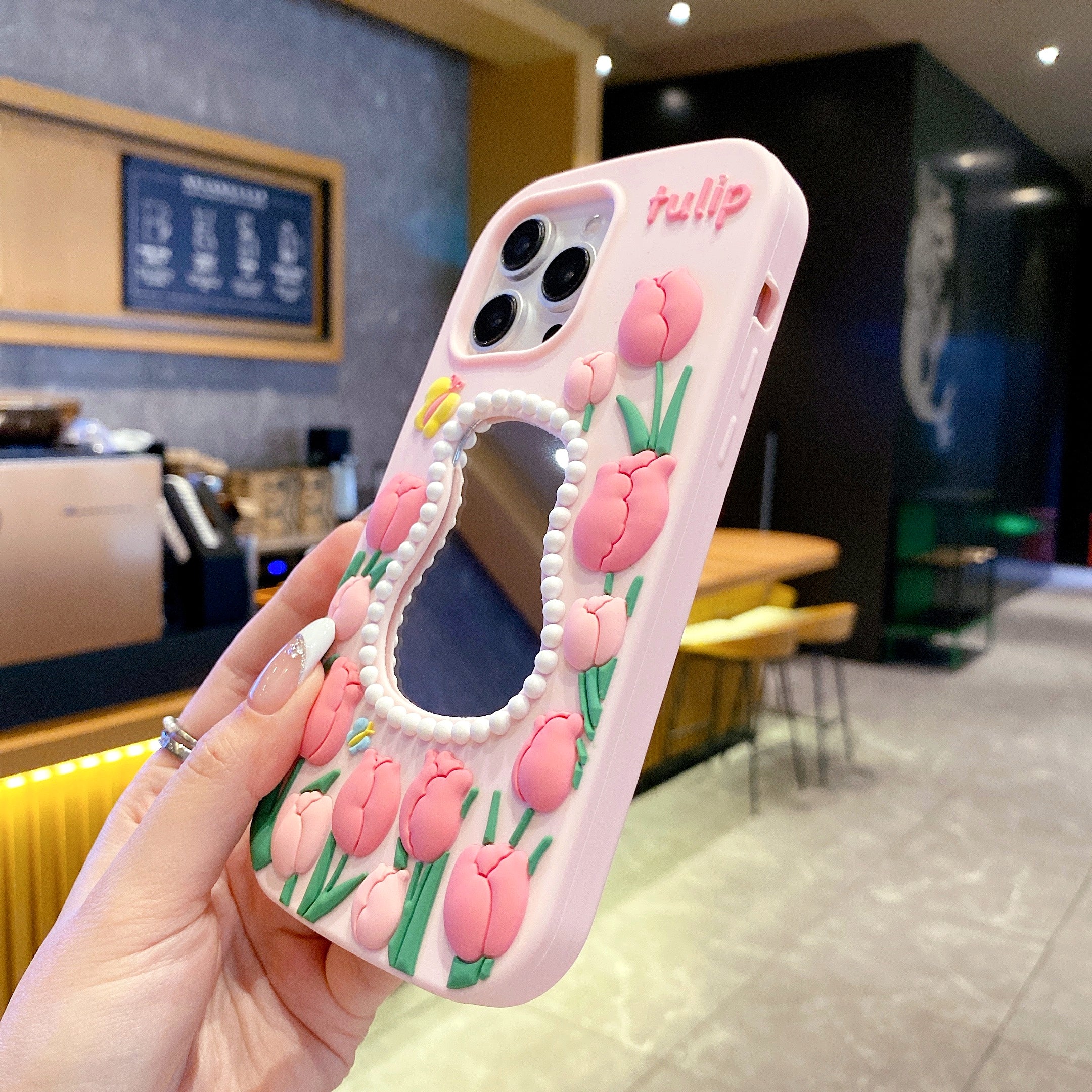 Tulip Mirror Silicon Phone Case