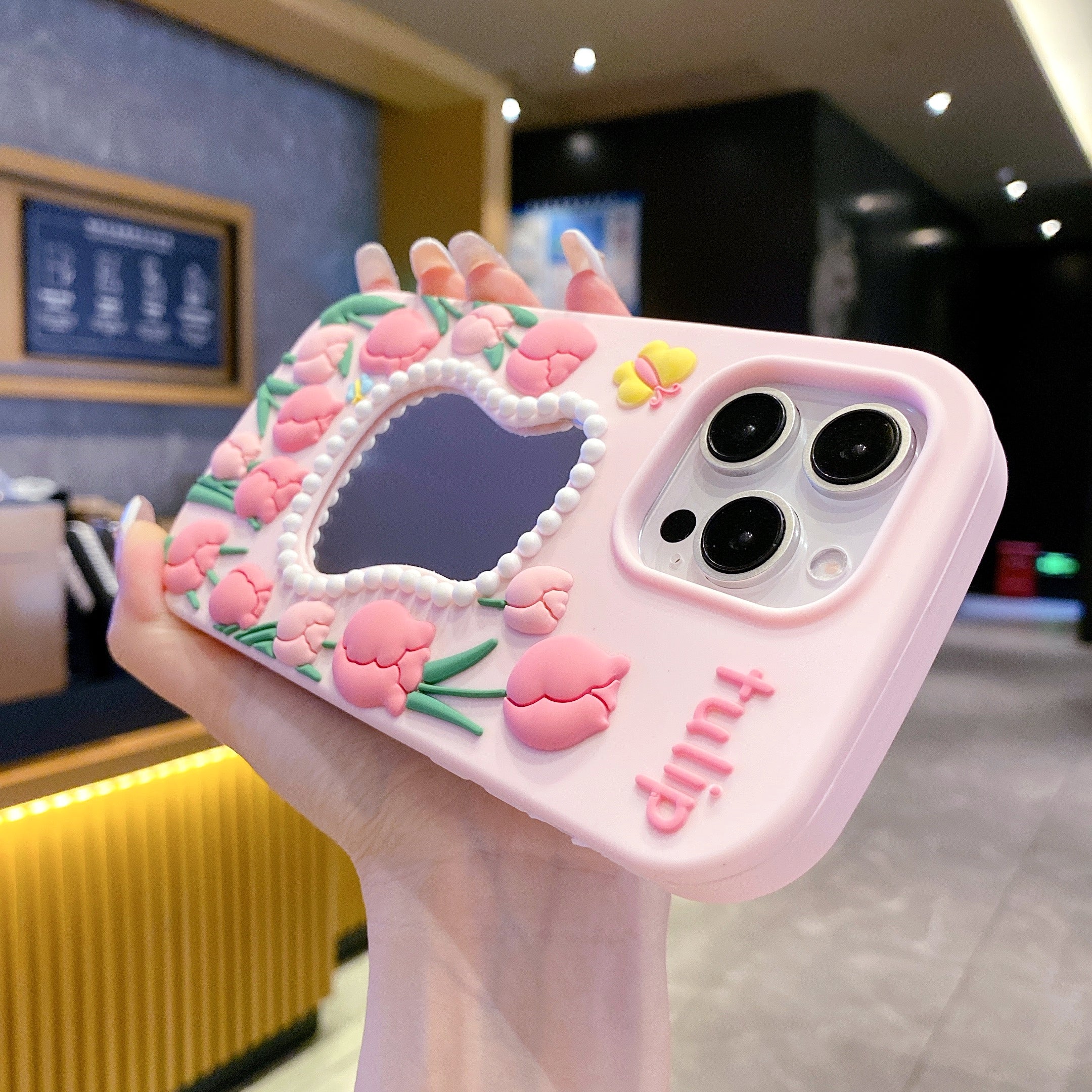 Tulip Mirror Silicon Phone Case