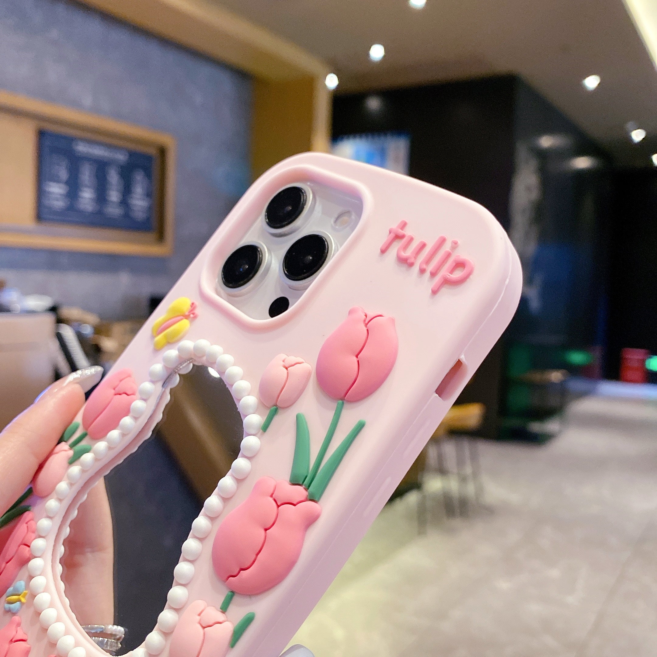 Tulip Mirror Silicon Phone Case