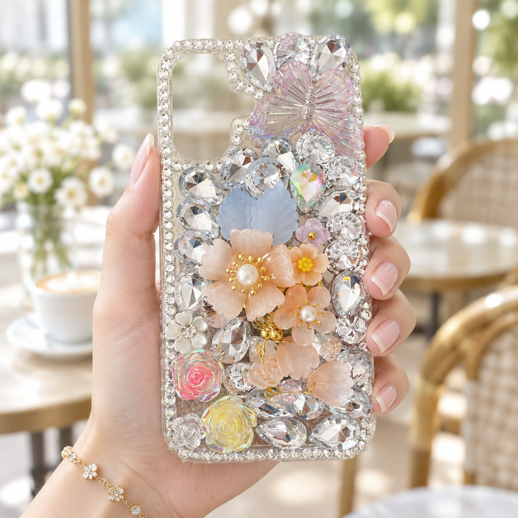 Orange Sheal Flower With Pearl - Phone Case For iPhone 16