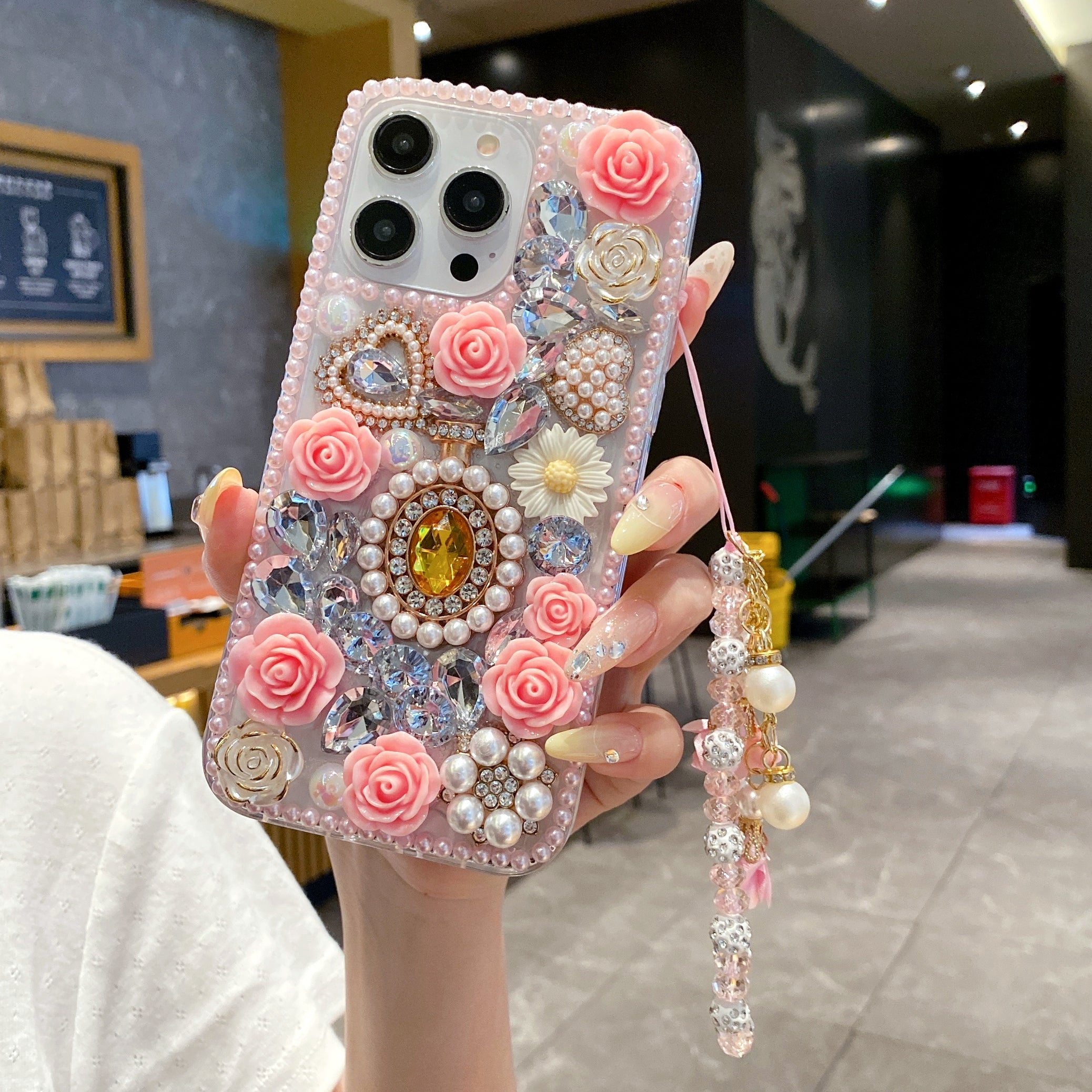 crystal-rhinestone-pearl-love-rose-wristband-bracelet-case-for-iphone