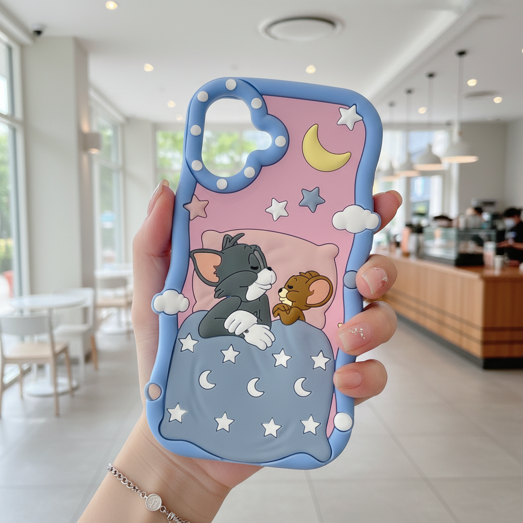Sleeping Tom & Jerry Silicon Phone Cases
