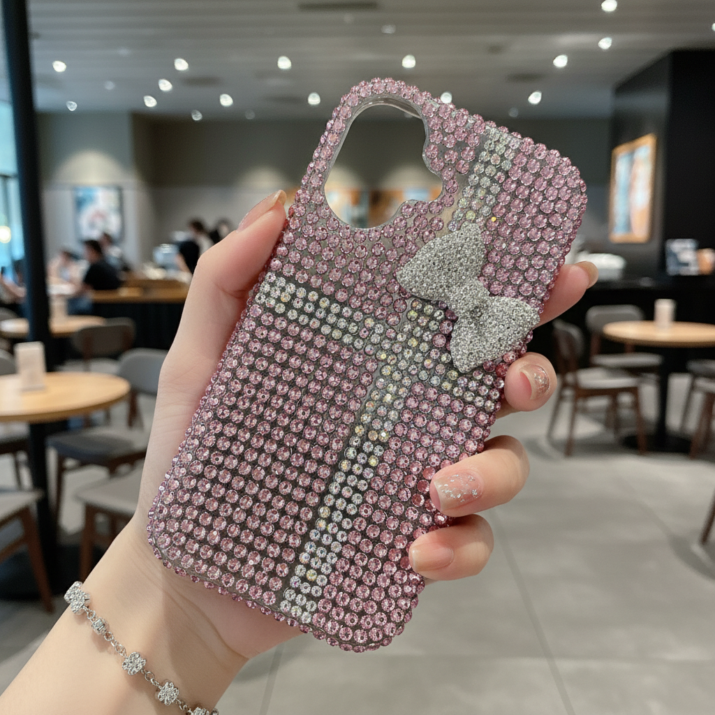Glitz & Ribbon Elite Case - Pink - Phone Case For iPhone 16