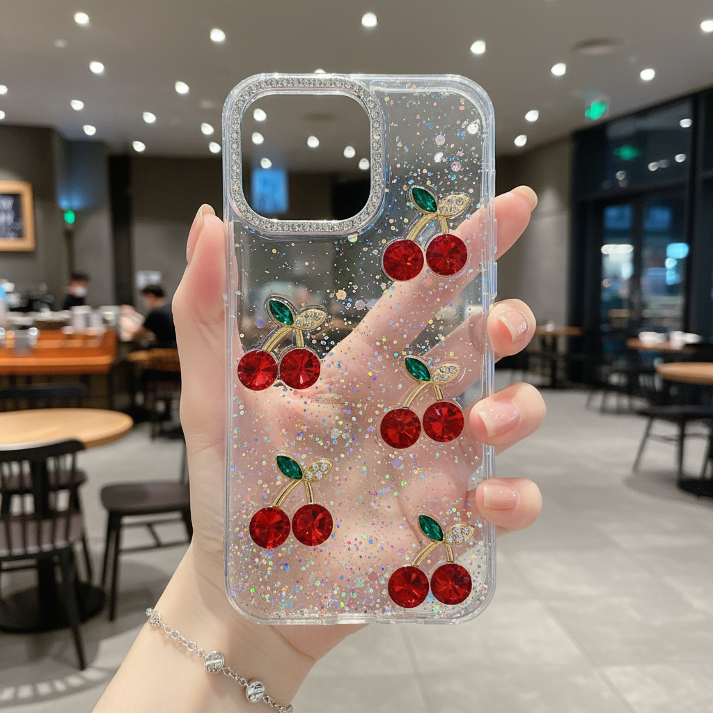 Red Cherry Crystal - Phone Case For iPhone 14