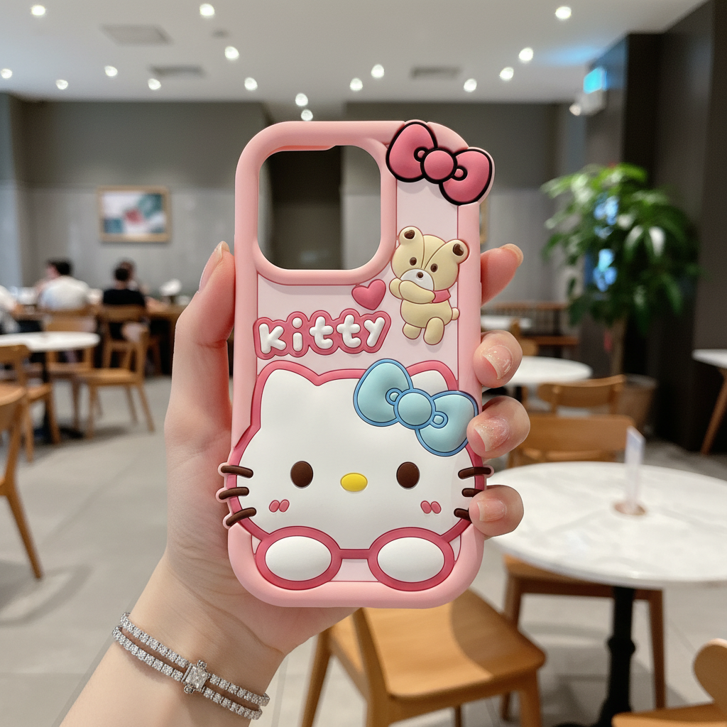 Bow Bear Kitty - Phone Case For iPhone 14 Pro