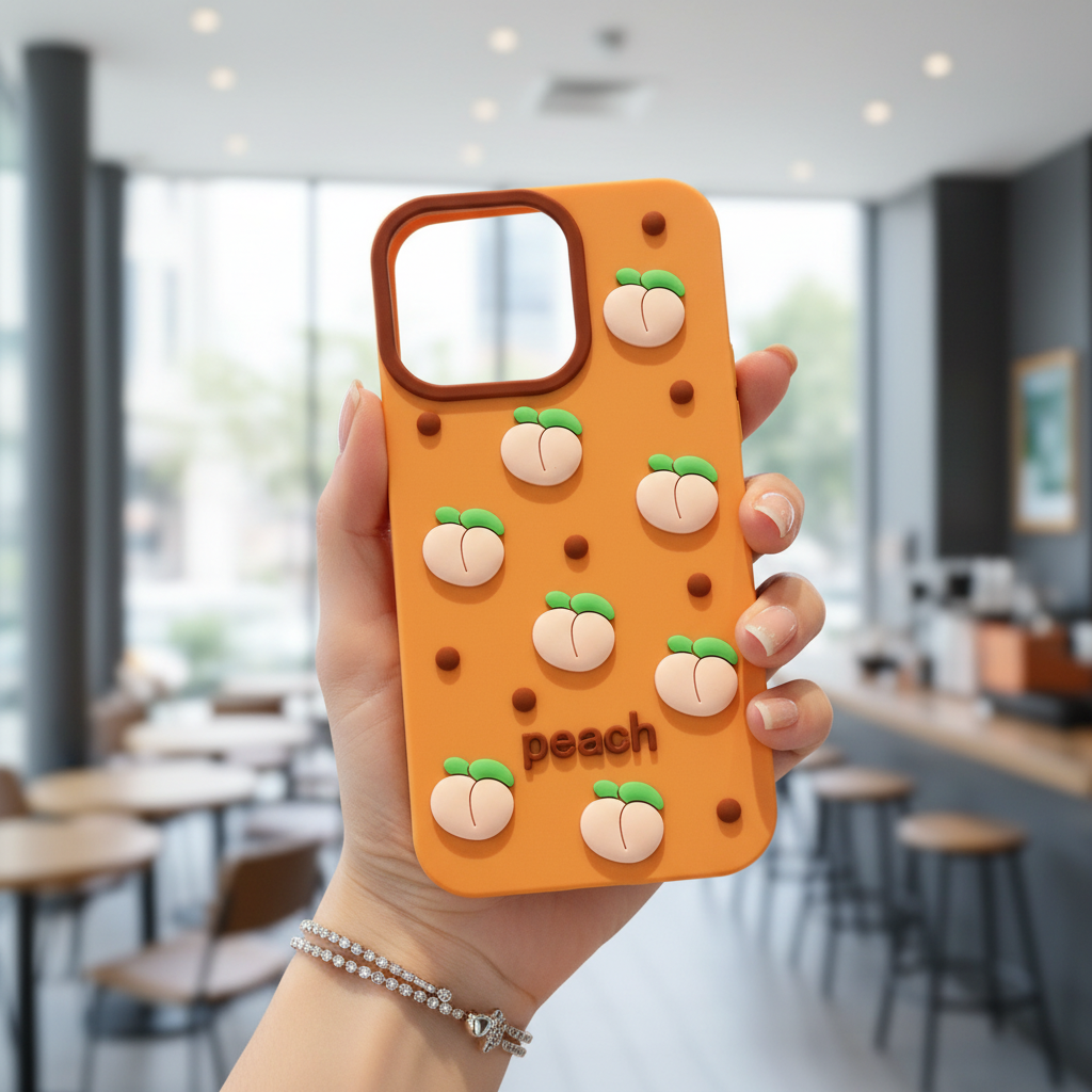 Juicy Peach Silicone Designer Cover