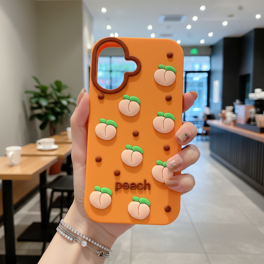 Juicy Peach Silicone Designer Cover