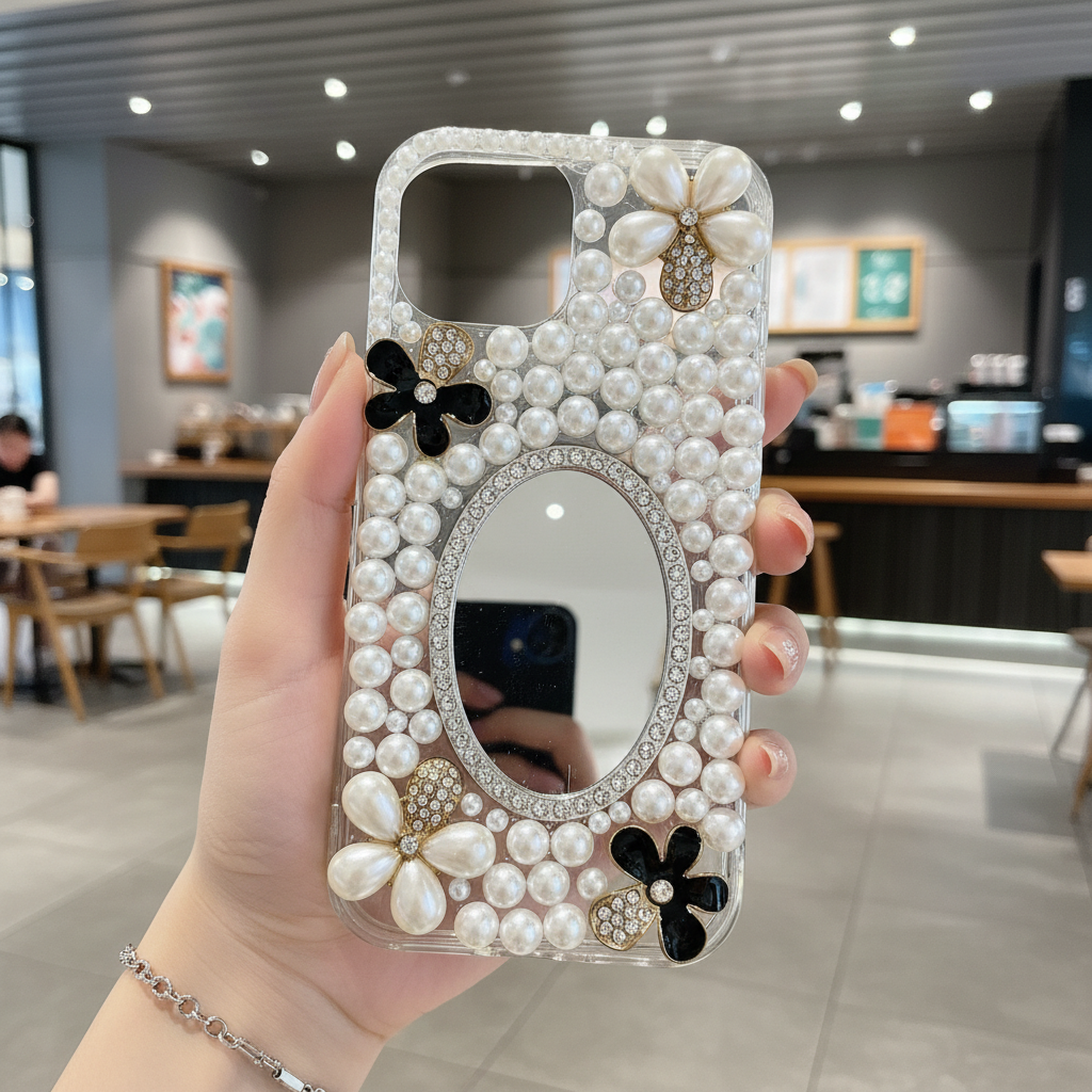 Pearl With Mirror - Phone Case For iPhone 13